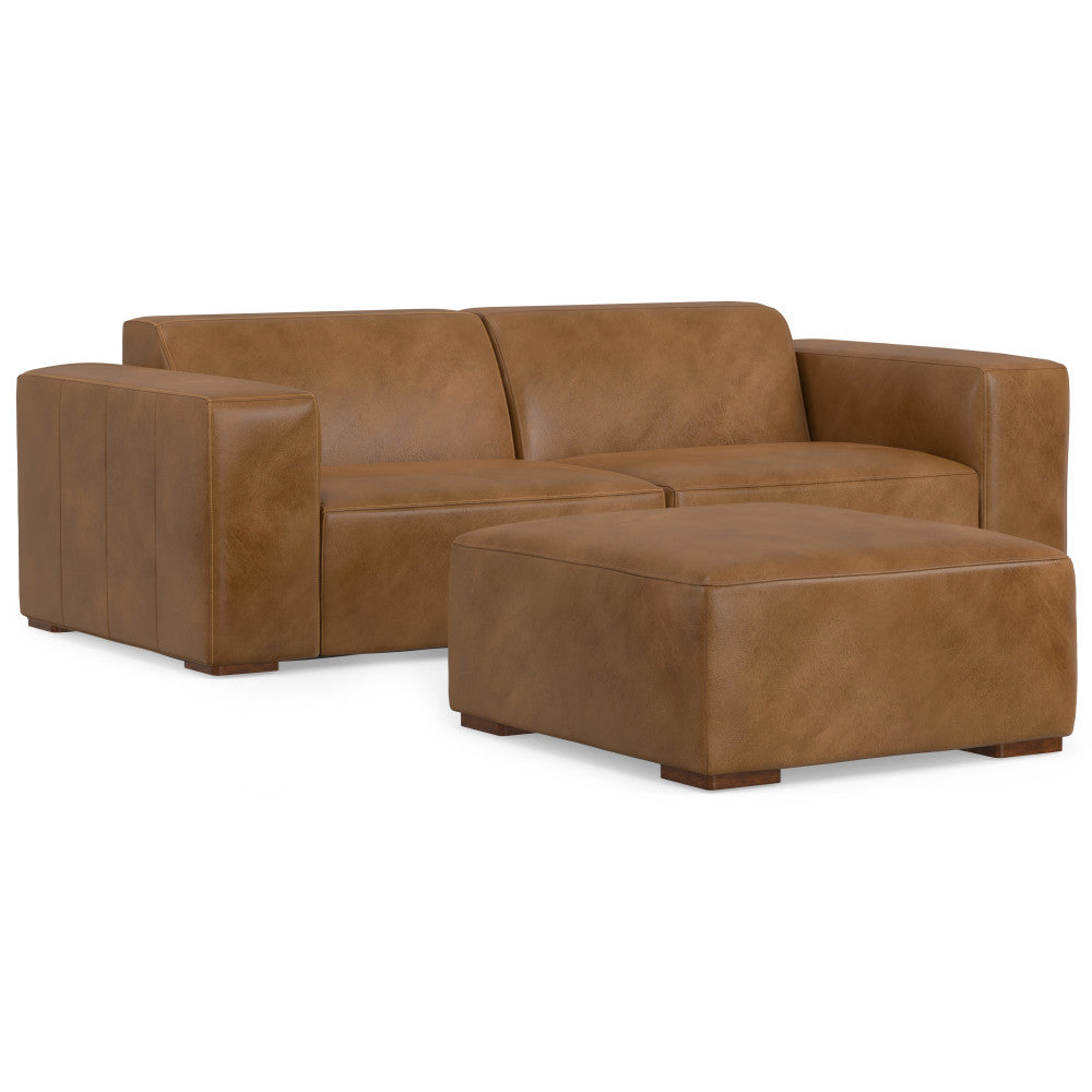 Rex 2 Seater Sofa and Ottoman--1