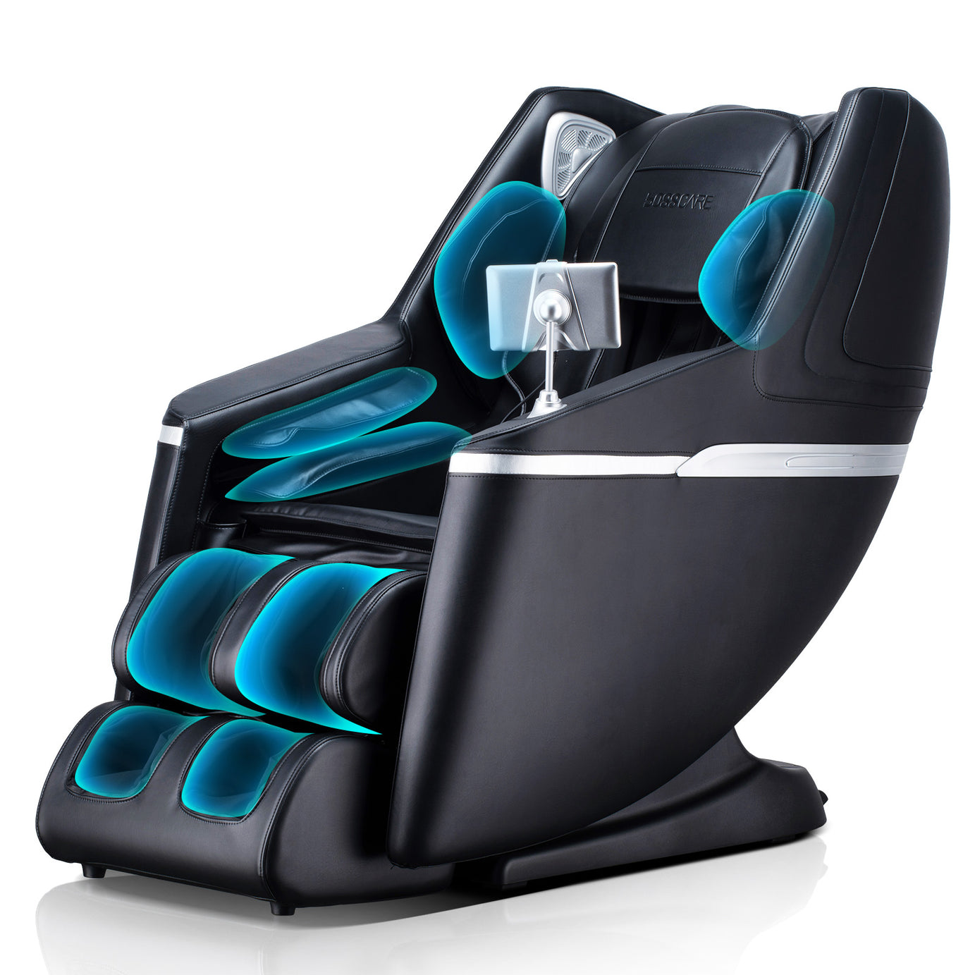 BOSSCARE 3D SL Zero Gravity Massage Full Body Chair with APP Control Shiatsu Recline Black--1