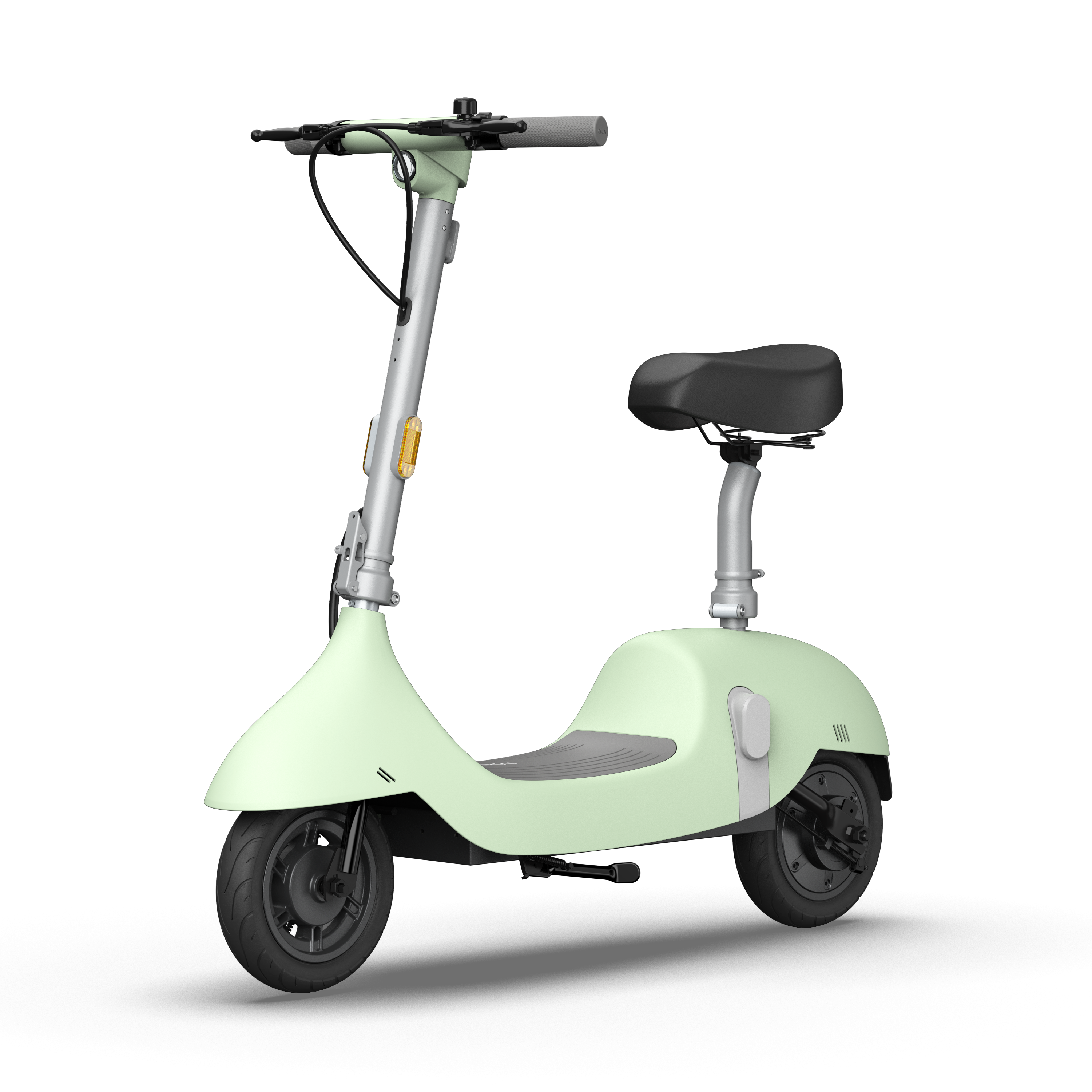 EA10C Ceetle Pro Electric Scooter with Foldable Seat w/35 Miles Operating Range & 15.5mph Max Speed - Green--1