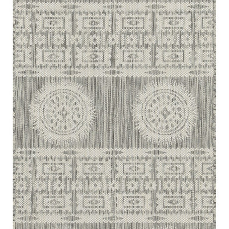 Sunshine GC_HAR2024 Silver 2 ft. 7 in. x 7 ft. 3 in. Indoor/Outdoor Area Rug--1