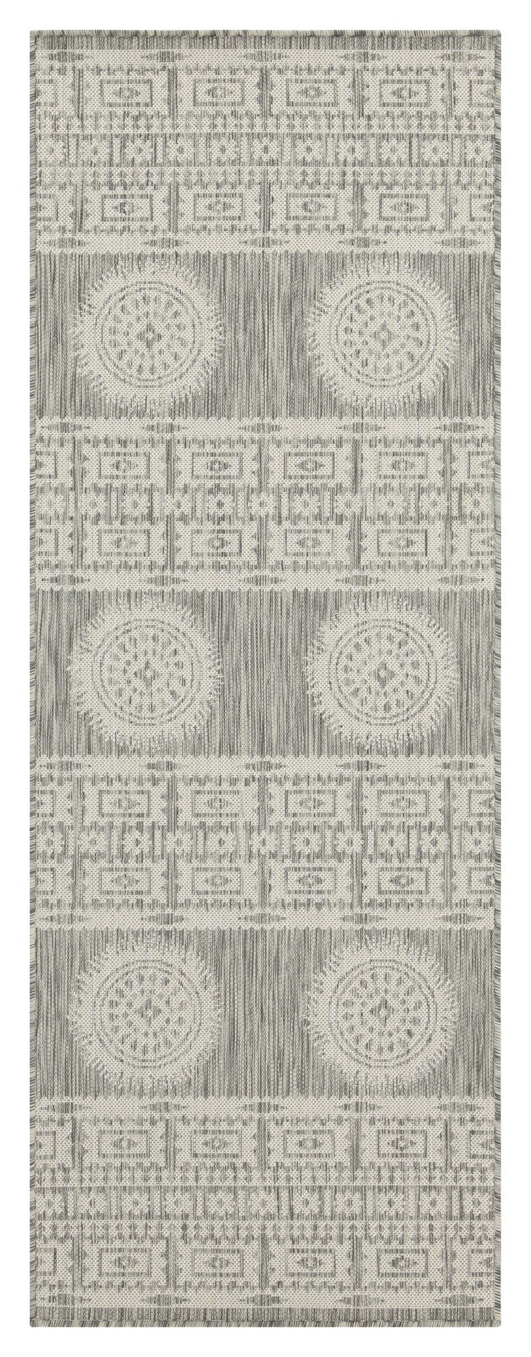 Sunshine GC_HAR2024 Silver 2 ft. 7 in. x 7 ft. 3 in. Indoor/Outdoor Area Rug--1