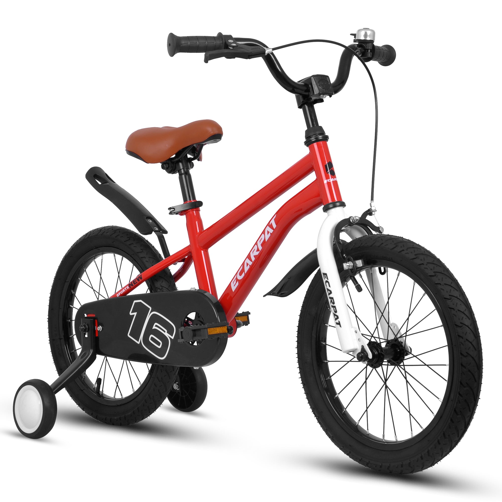 A16114 Kids Bike 16 inch for Boys & Girls with Training Wheels, Freestyle Kids' Bicycle with fender.--1