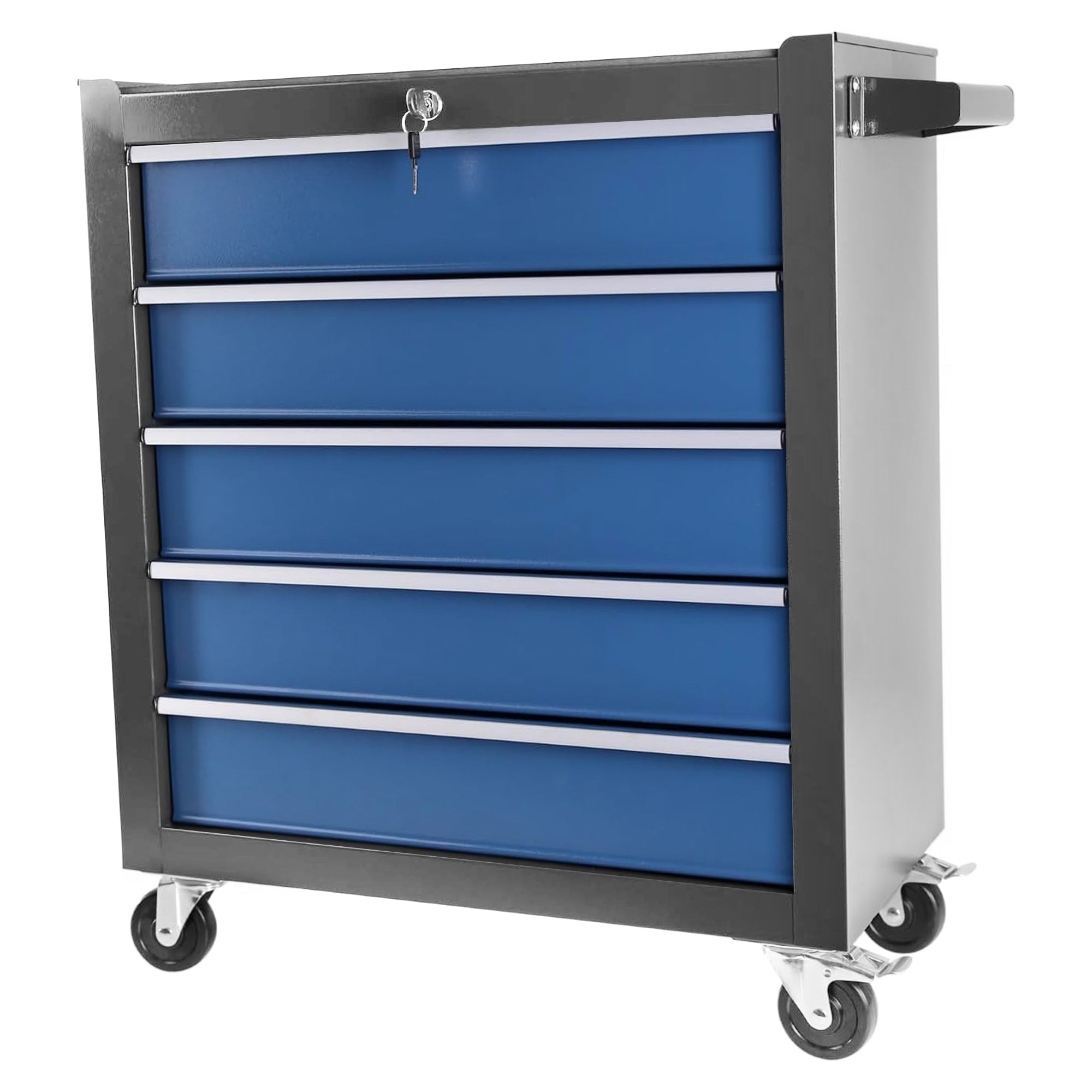 High Capacity Rolling Tool Chest with Wheels and Drawers, 5-Drawer Tool Storage Cabinet--1