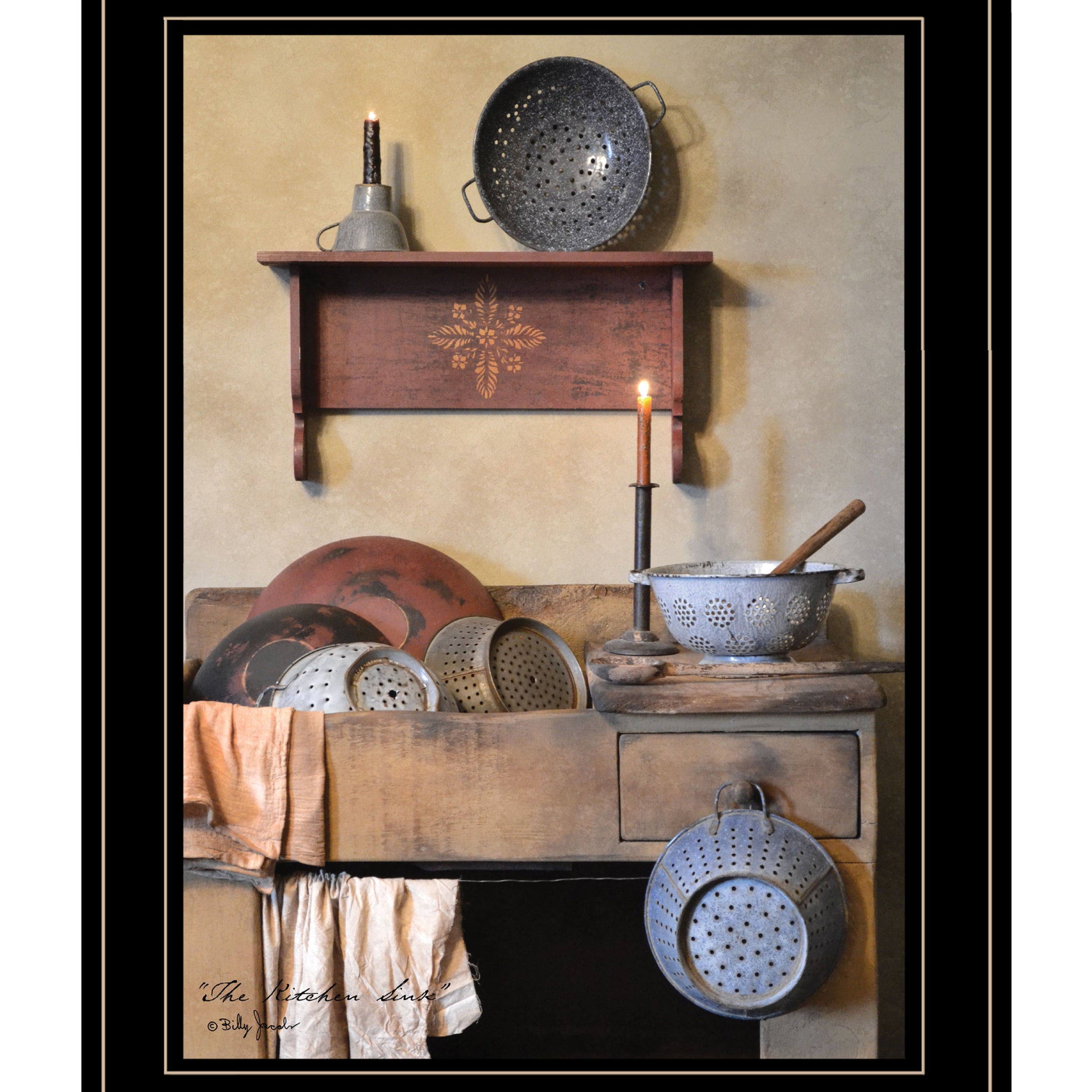 "The Kitchen Sink" by Billy Jacobs, Ready to Hang Framed Print, Black Frame--1