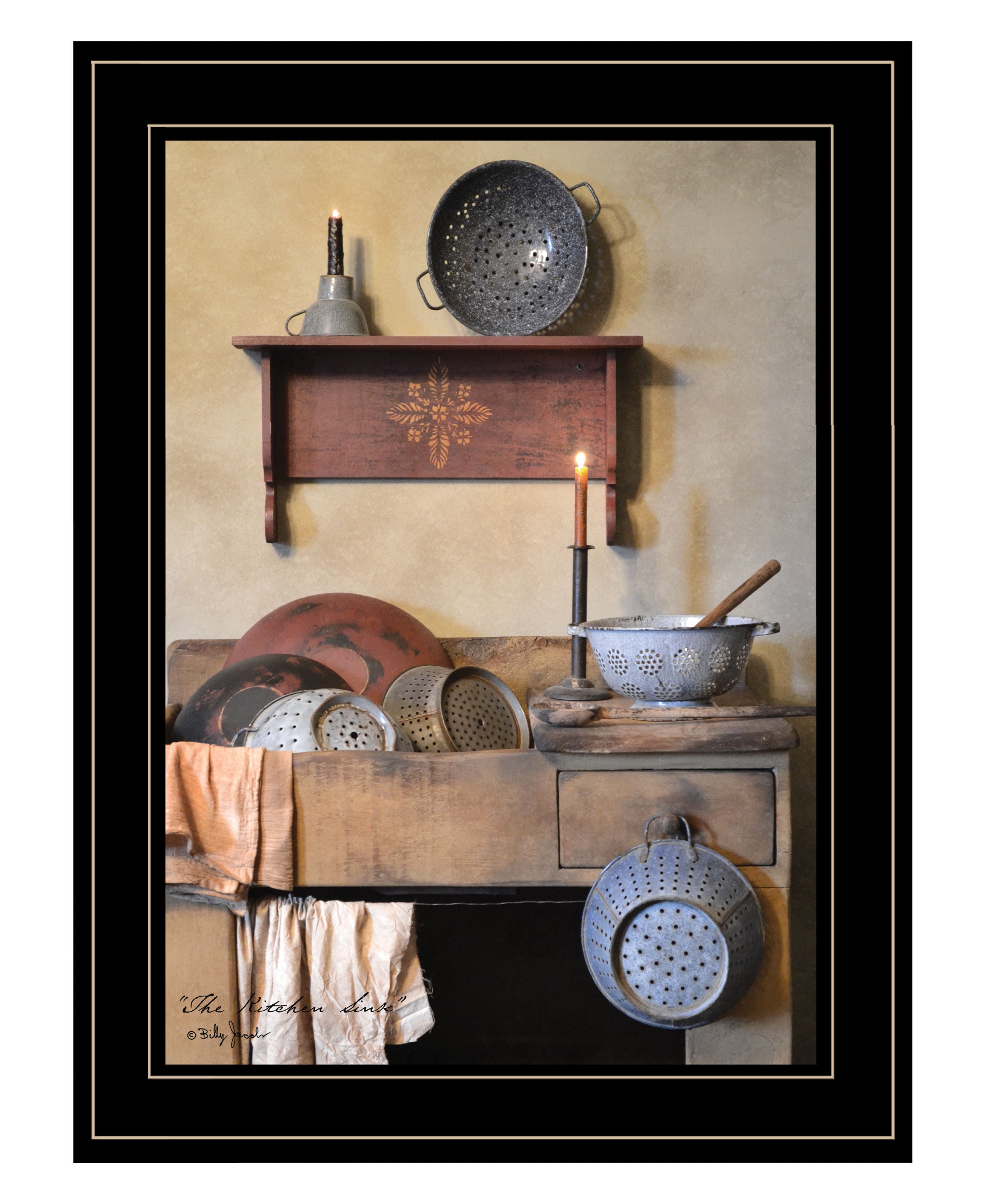 "The Kitchen Sink" by Billy Jacobs, Ready to Hang Framed Print, Black Frame--1