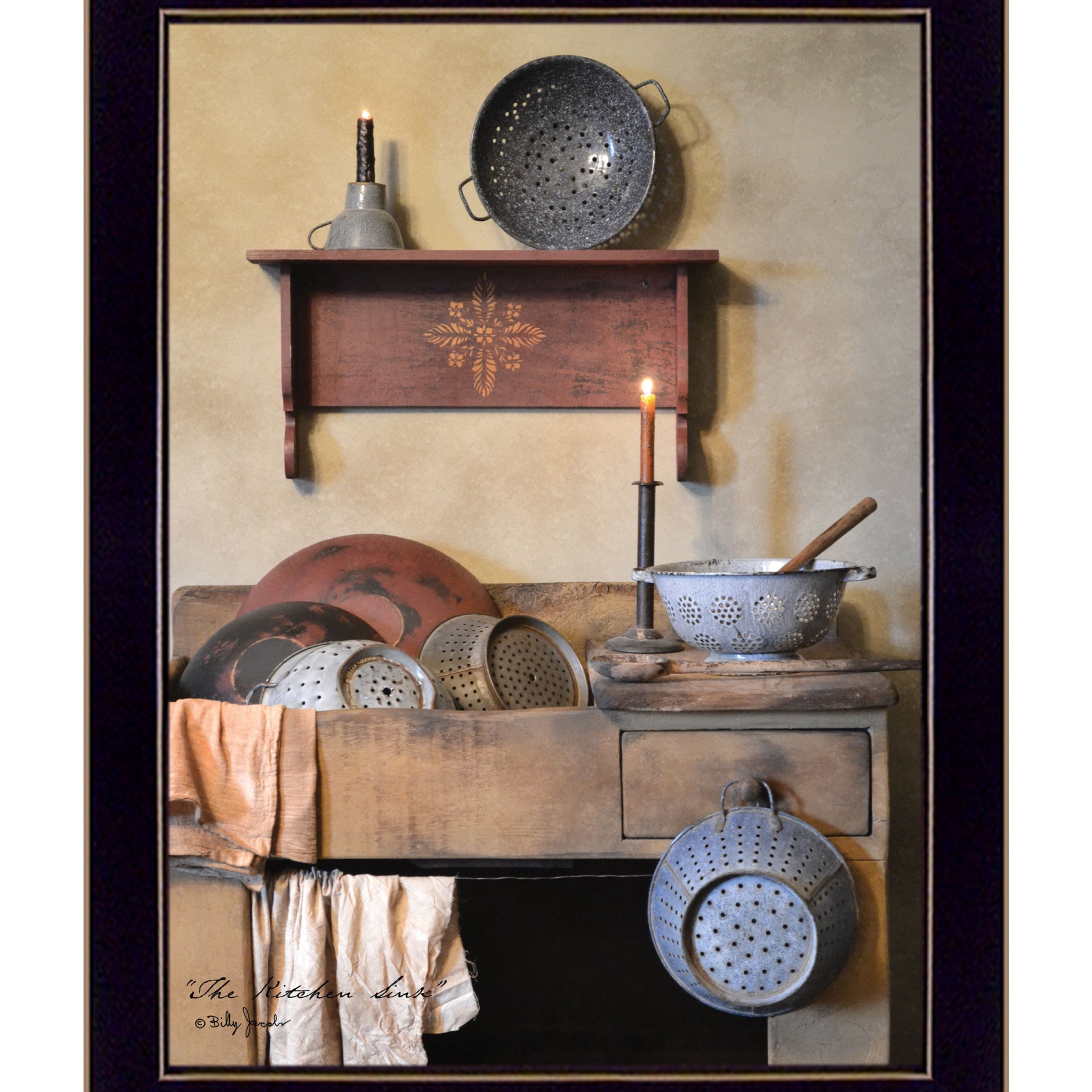 "The Kitchen Sink" by Billy Jacobs, Ready to Hang Framed Print, Black Frame--1