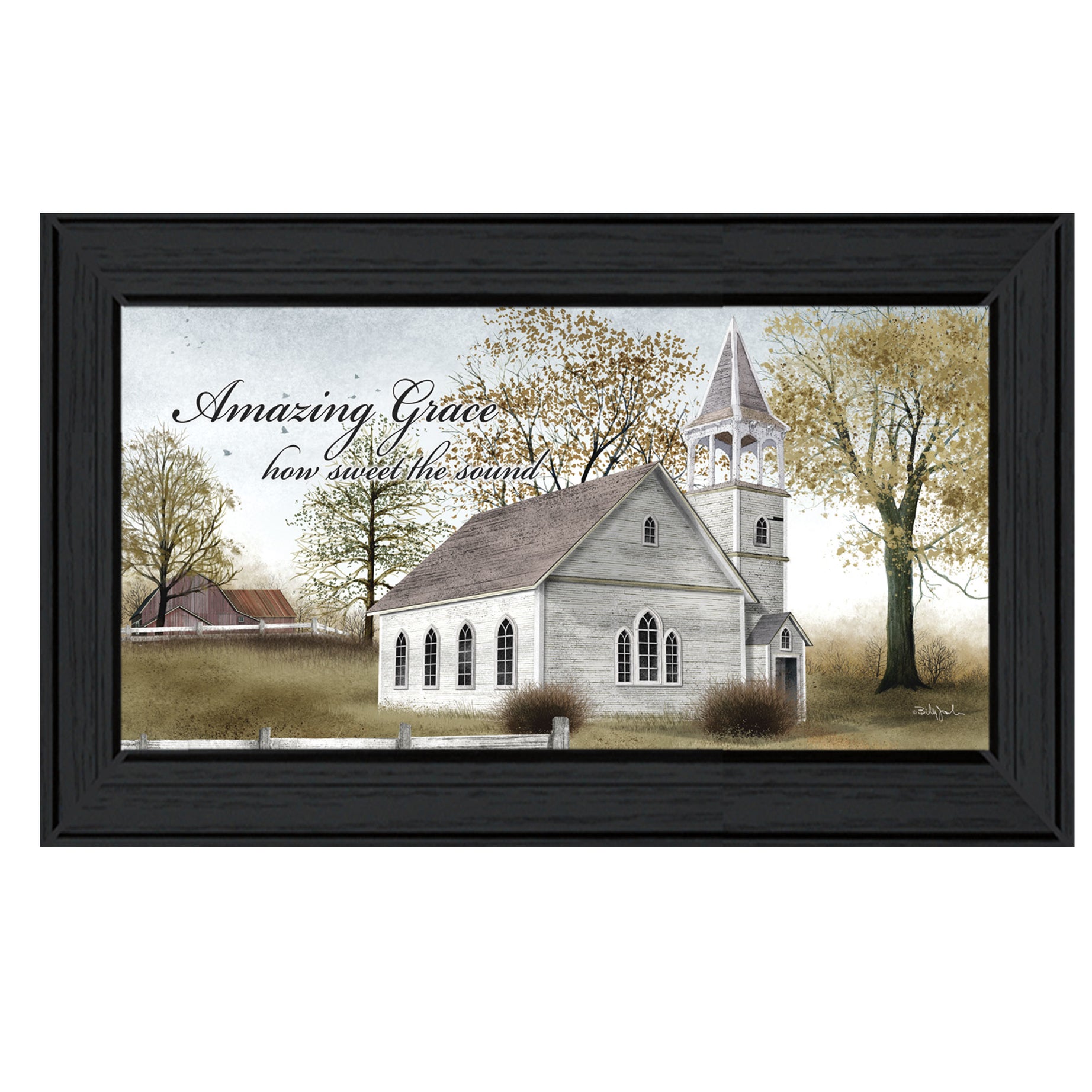 "Amazing Grace" By Billy Jacobs, Ready to Hang Framed Print, Black Frame--1