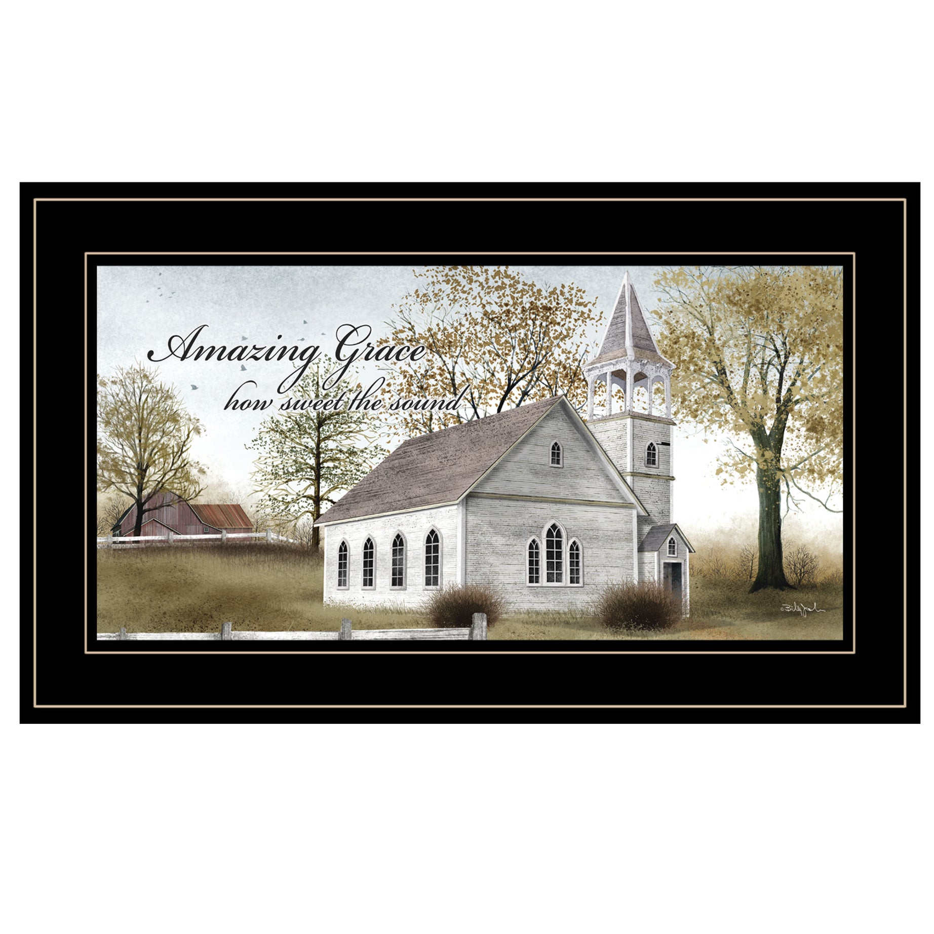 "Amazing Grace" By Billy Jacobs, Ready to Hang Framed Print, Black Frame--1