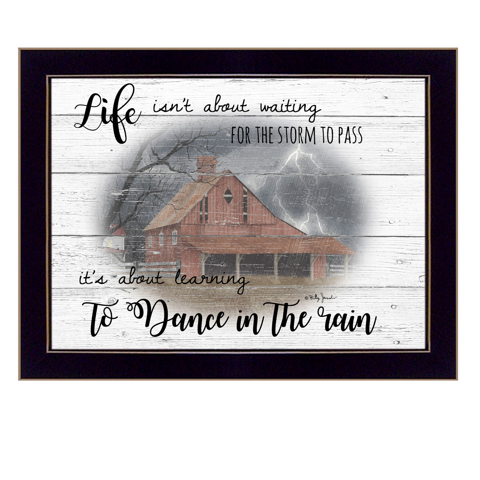 "Storm Dance" by Artisan Billy Jacobs, Ready to Hang Framed Print, Black Frame--1