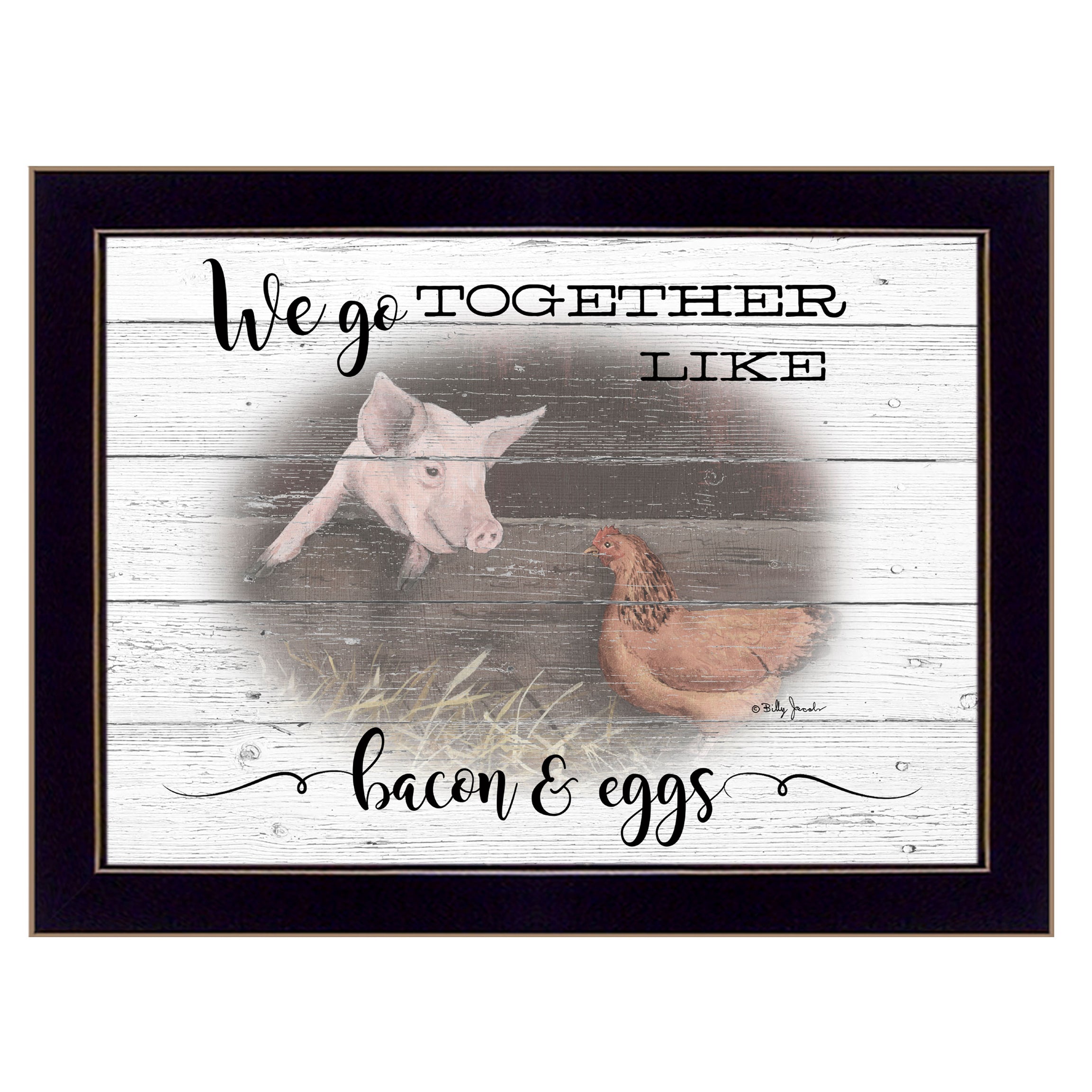 "We Go Together" by Artisan Billy Jacobs, Ready to Hang Framed Print, Black Frame--1