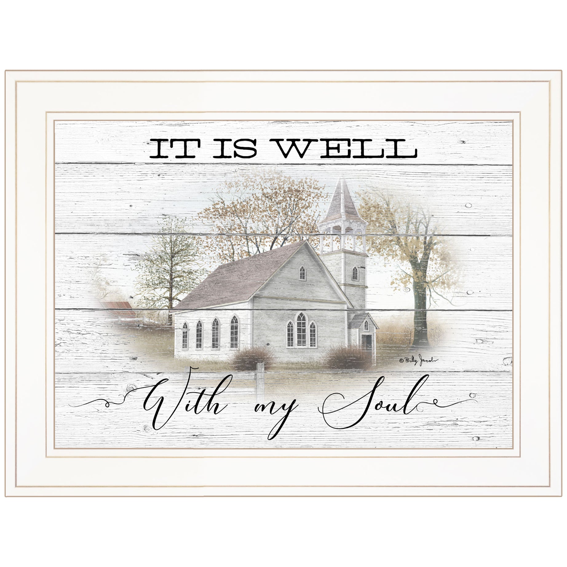 "It Is Well" By Billy Jacobs, Ready to Hang Framed Print, White Frame--1