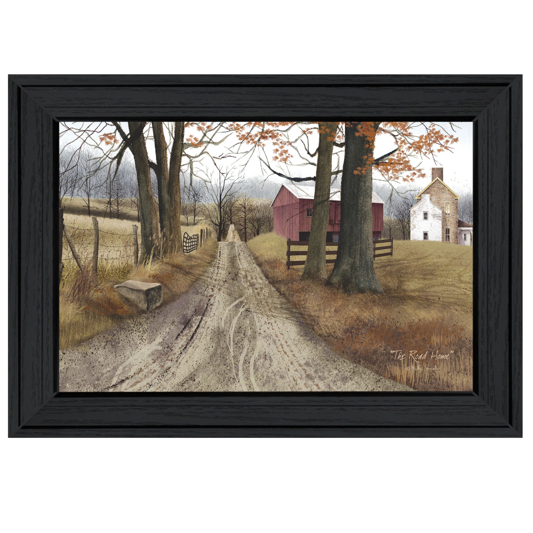 "The Road Home" By Billy Jacobs, Ready to Hang Framed Print, Black Frame--1