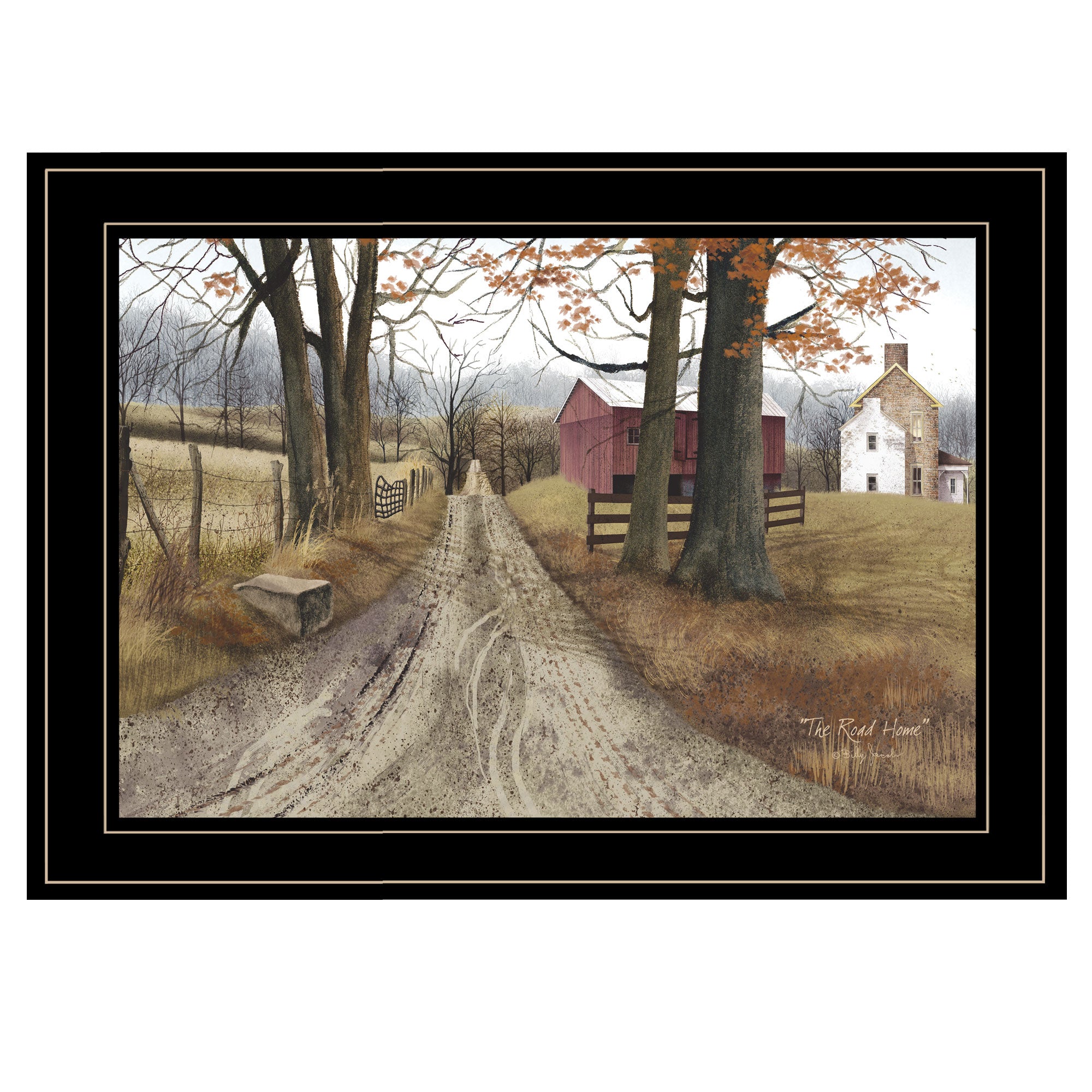 "The Road Home" By Billy Jacobs, Ready to Hang Framed Print, Black Frame--1