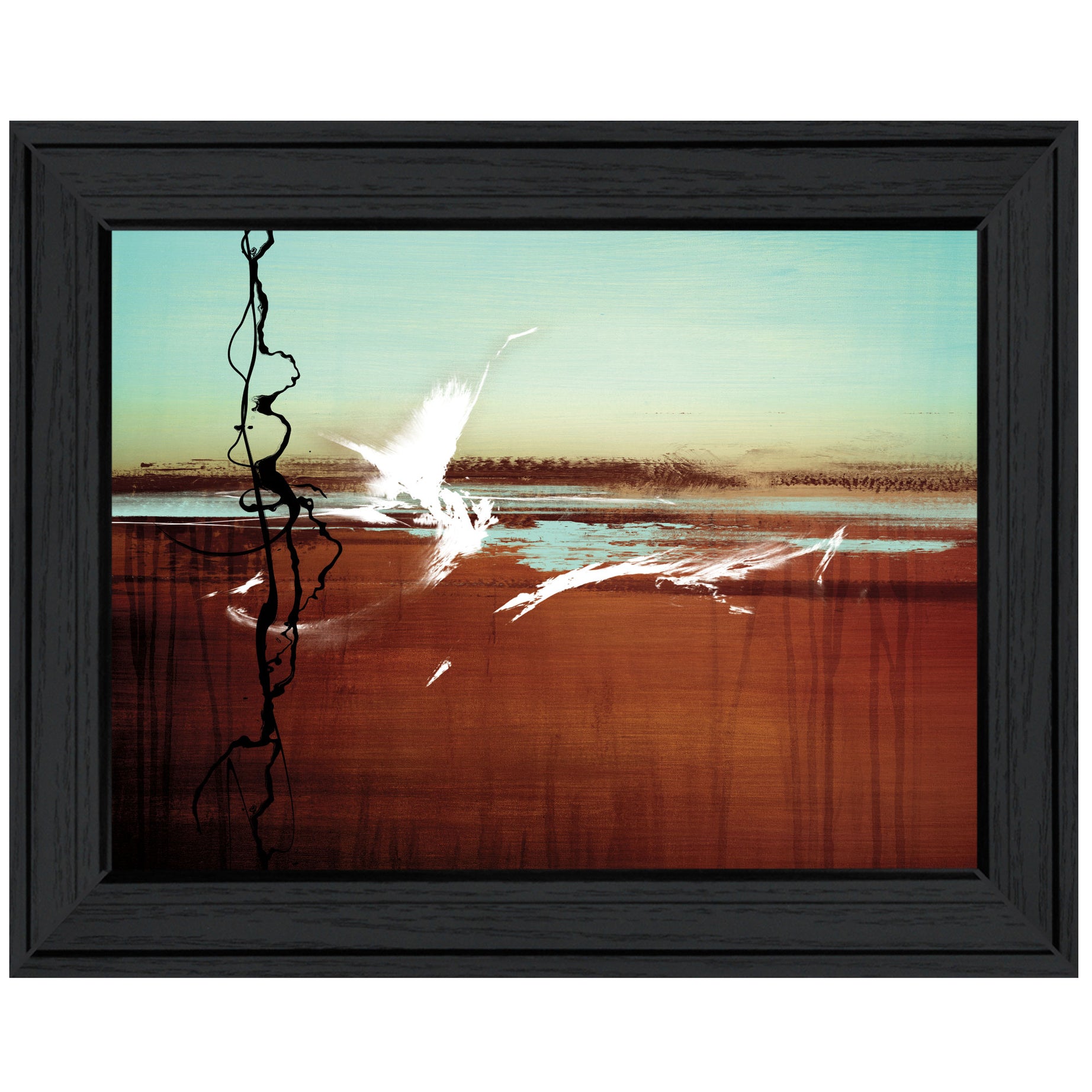 "Liquid Paint " by Cloverfield & Co, Ready to Hang Framed Print, Black Frame--1