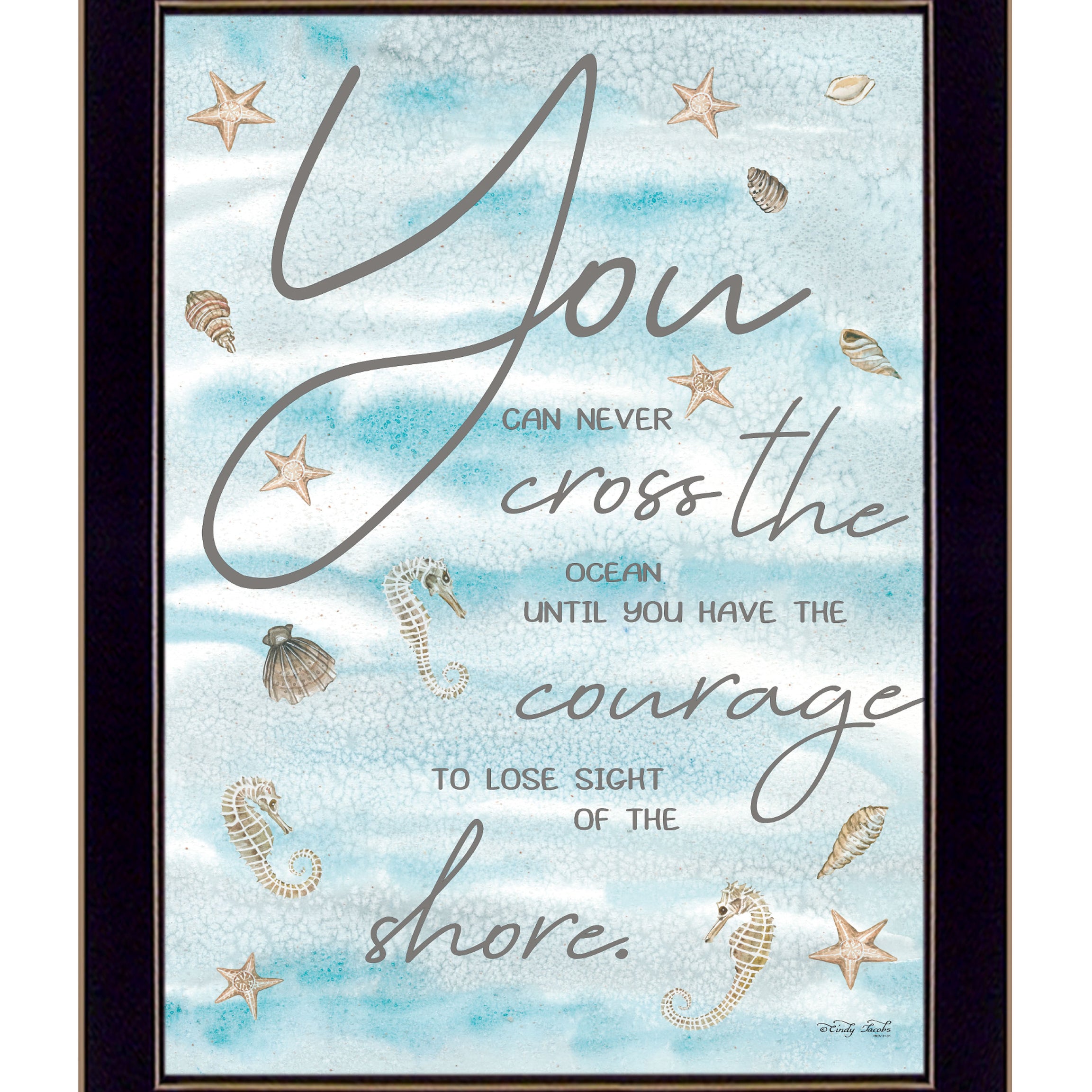 "You Can Never" by Cindy Jacobs, Ready to Hang Framed Print, Black Frame--1