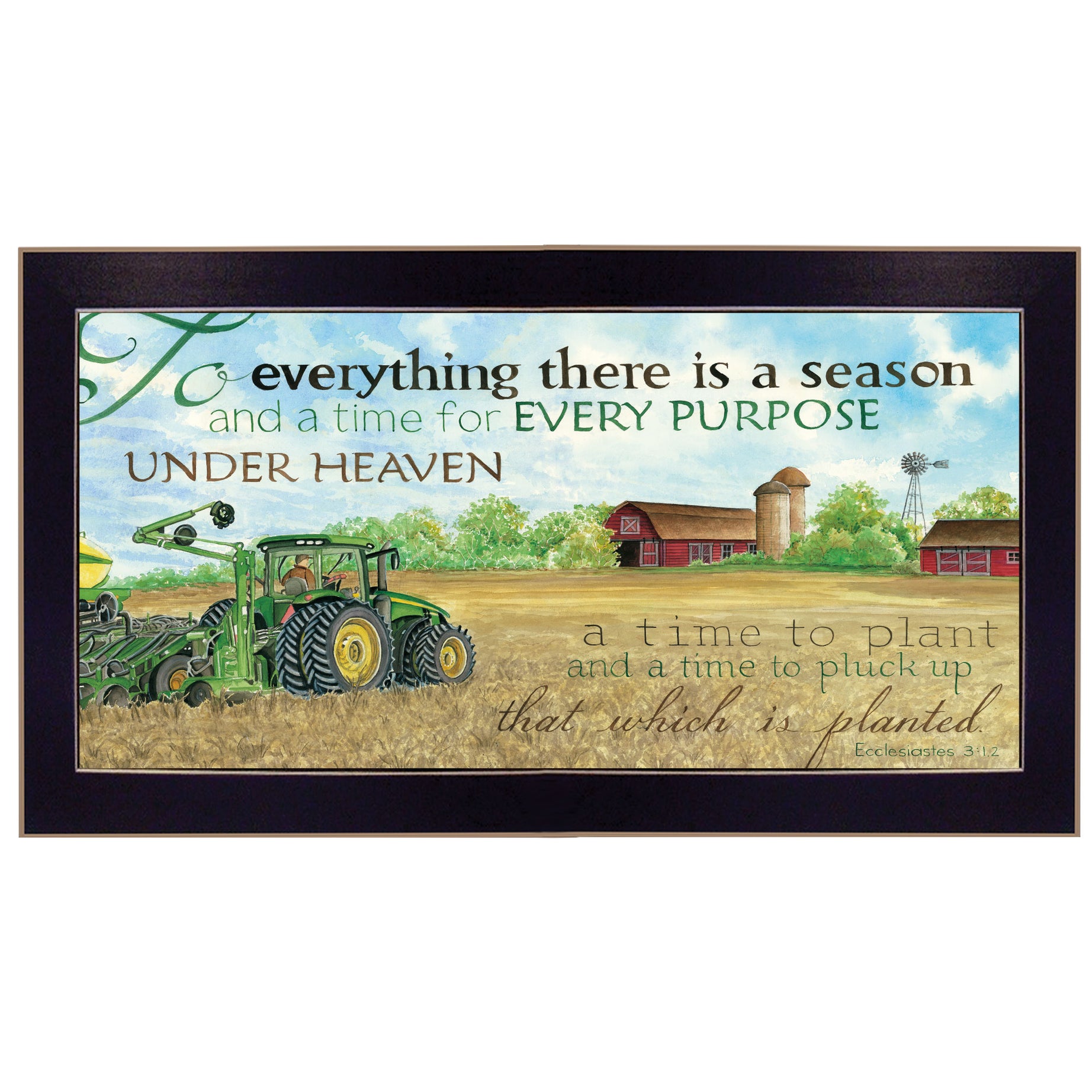 "To Everything Season" by Cindy Jacobs, Ready to Hang Frame Print, Black Frame--1