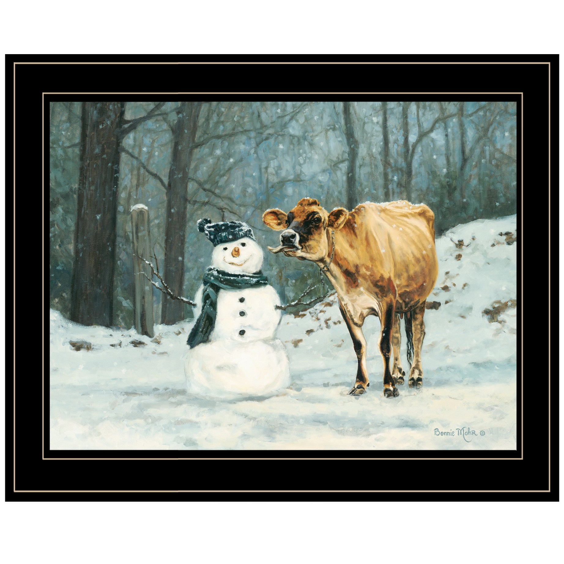 "Well Hello There" by Bonnie Mohr, Ready to Hang Framed Print, Black Frame--1