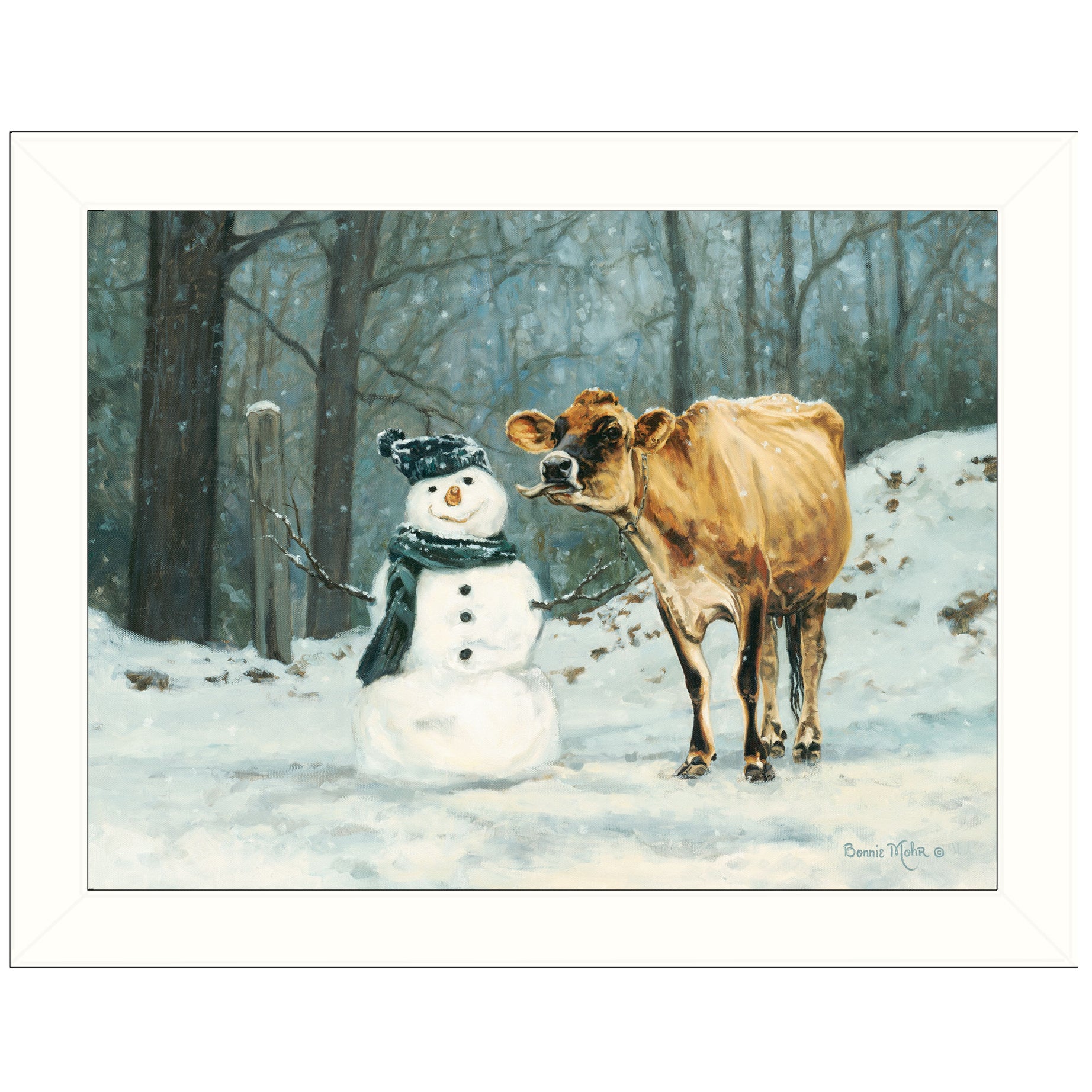 "Well Hello There" by Bonnie Mohr, Ready to Hang Framed Print, White Frame--1