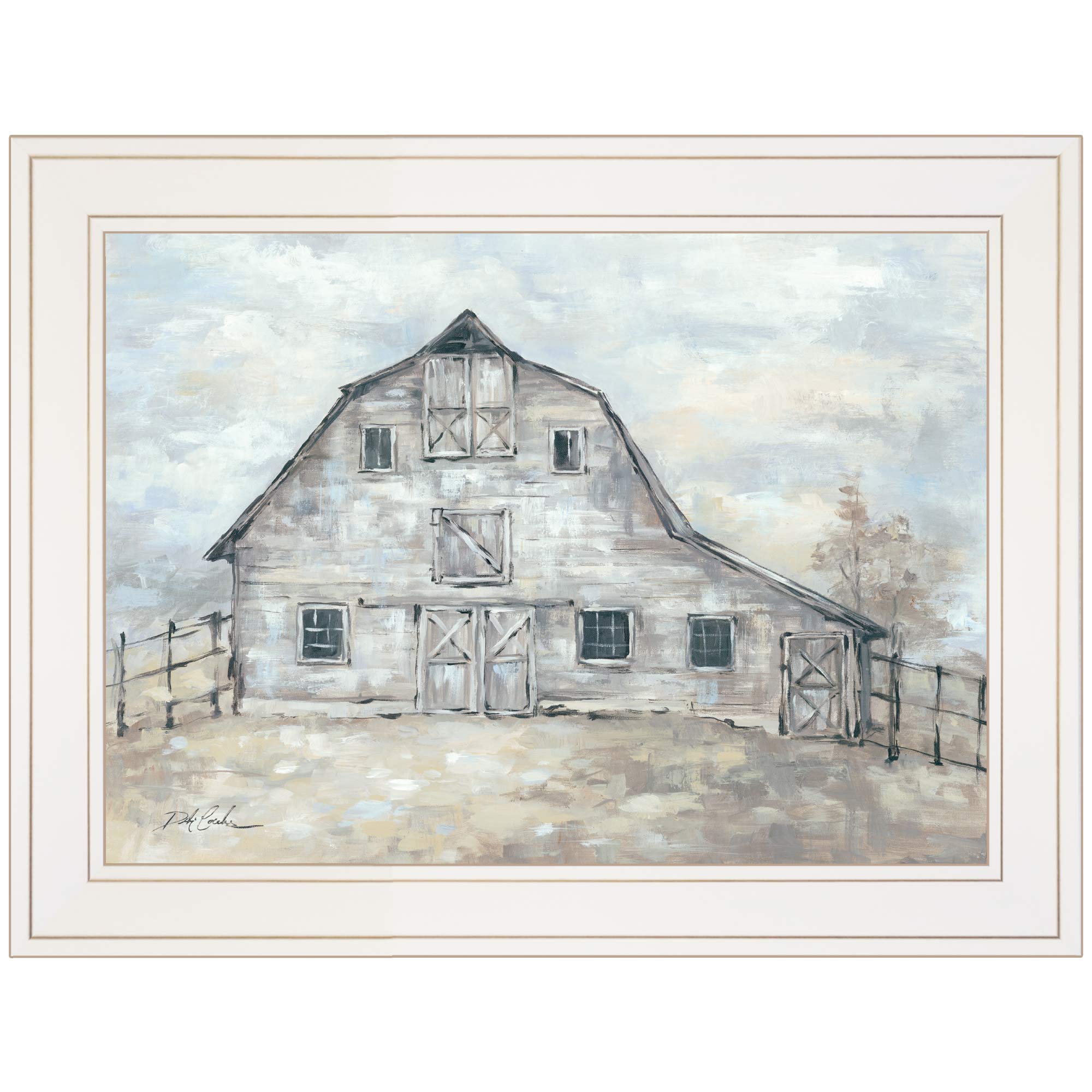 "Rustic Beauty" by Debi Coules, Ready to Hang Framed Print, White Frame--1