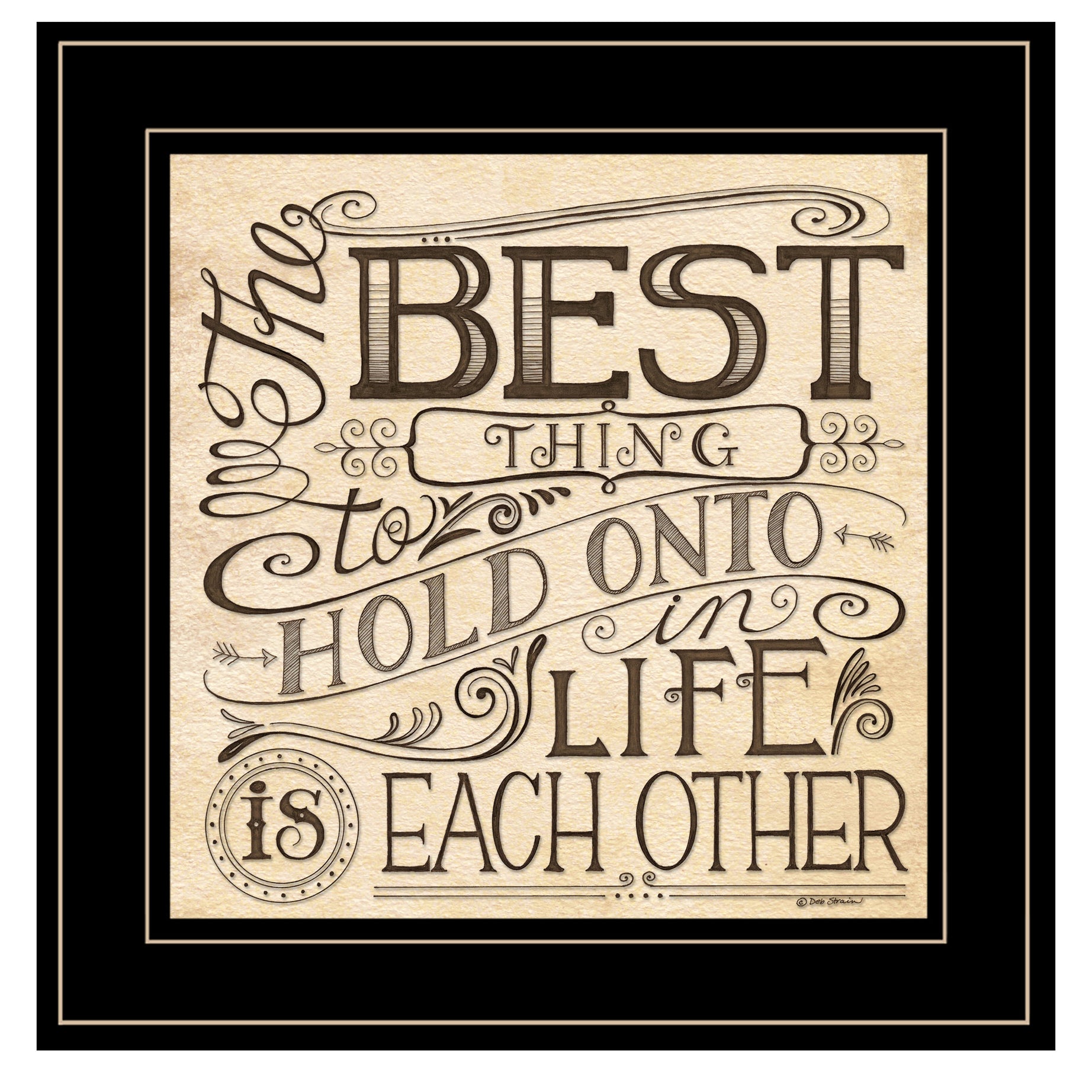 "Each Other" by Deb Strain, Ready to Hang Framed Print, Black Frame--1