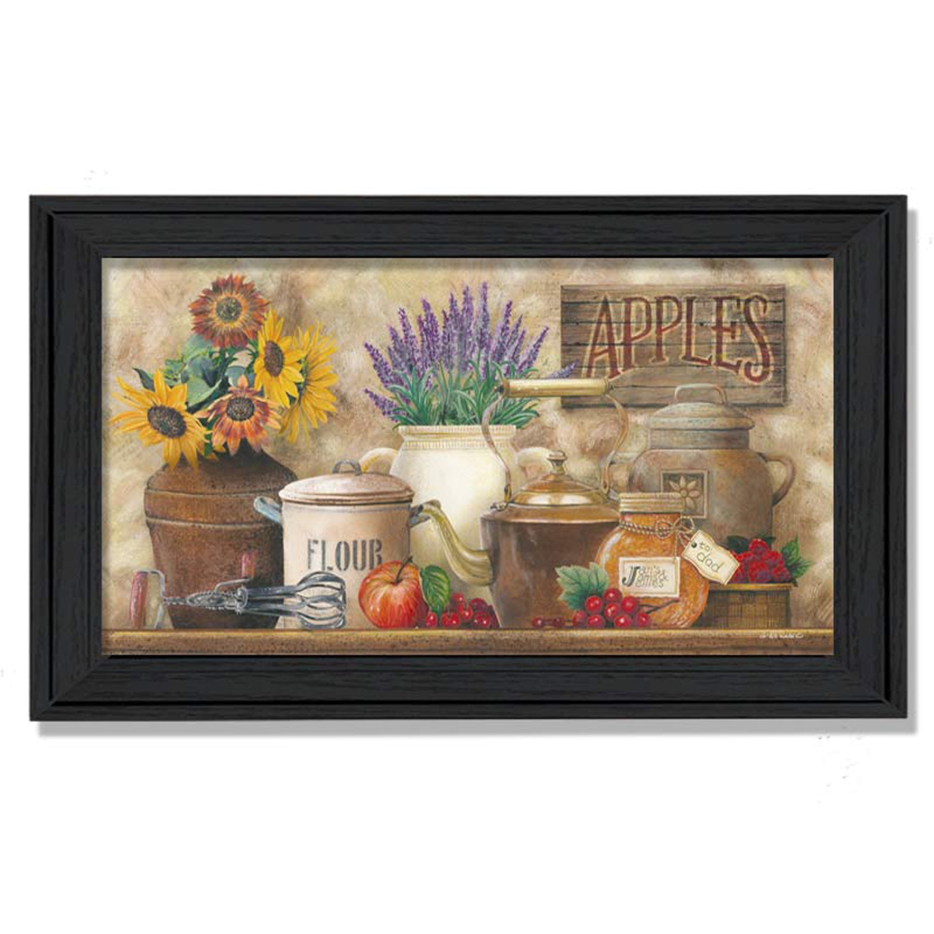 Trendy Decor 4U "Antique Kitchen" Framed Wall Art, Modern Home Decor Framed Print for Living Room, Bedroom & Farmhouse Wall Decoration by Ed Wargo--1