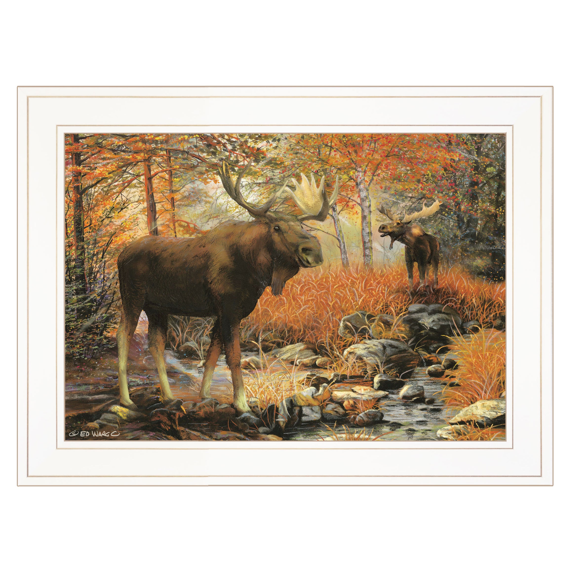 "Call of the Wild" By Ed Wargo, Ready to Hang Framed Print, White Frame--1