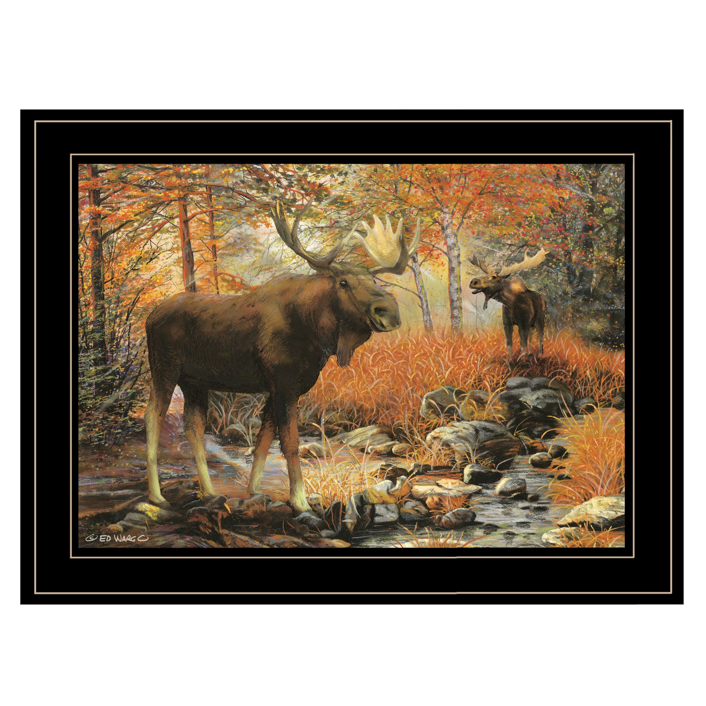 "Call of the Wild" By Ed Wargo, Ready to Hang Framed Print, Black Frame--1