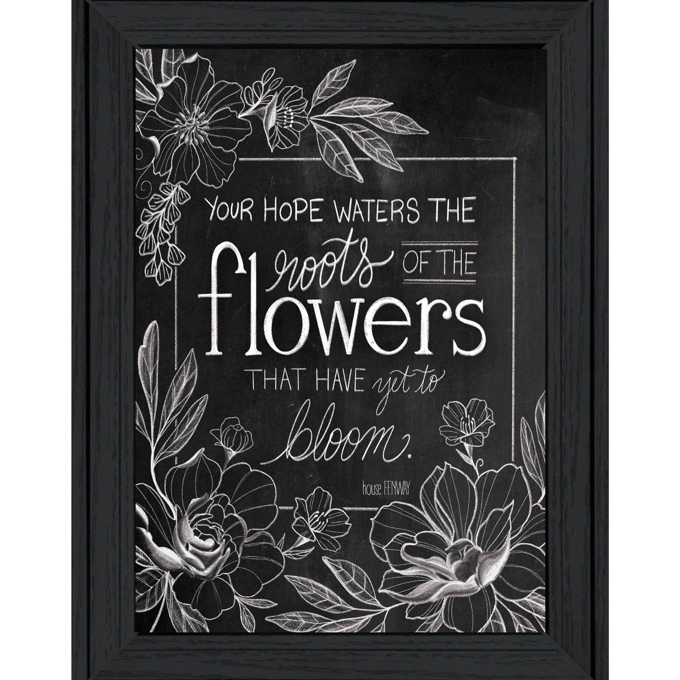 "Yet to Bloom" by House Fenway, Ready to Hang Framed Print, Black Frame--1