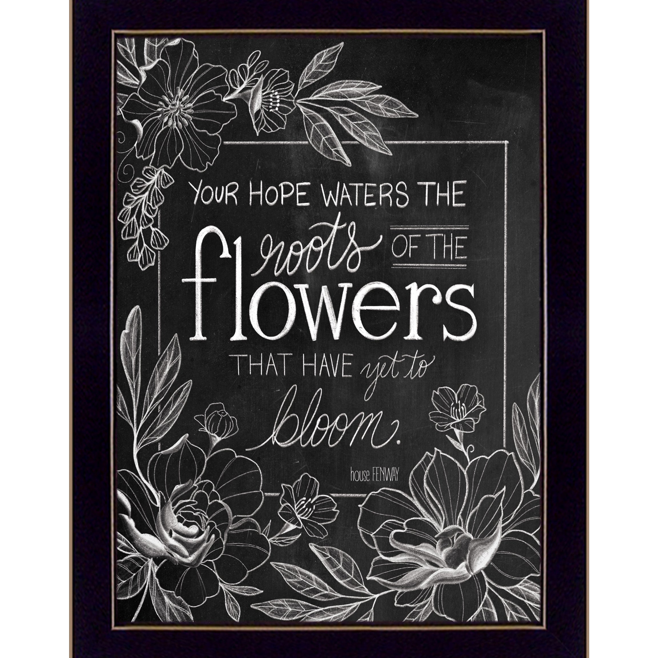 "Yet to Bloom" by HOUSE FENWAY , Ready to Hang Framed Print, Black Frame--1