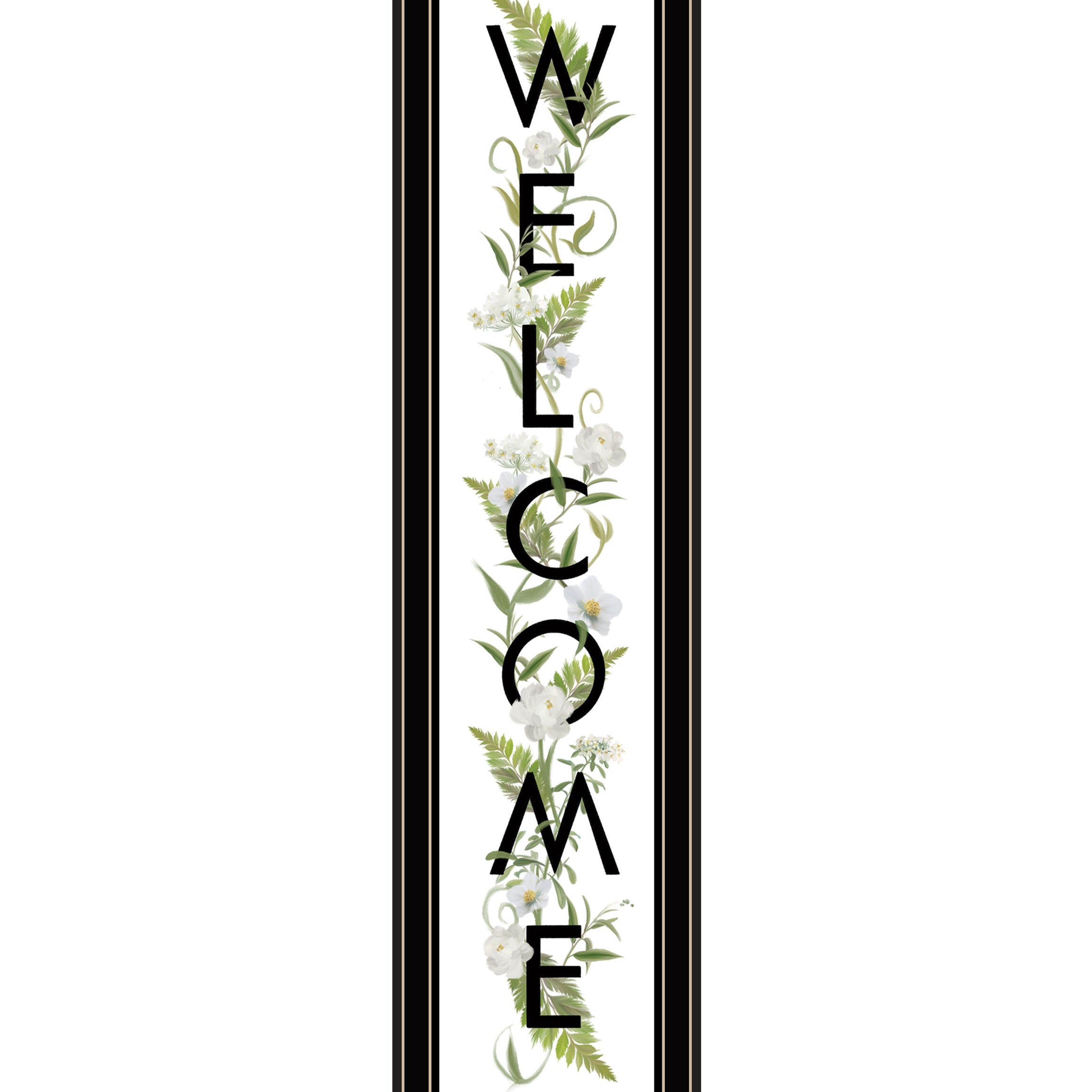 "Welcome Sign II" by House Fenway, Ready to Hang Framed Print, Black Frame--1