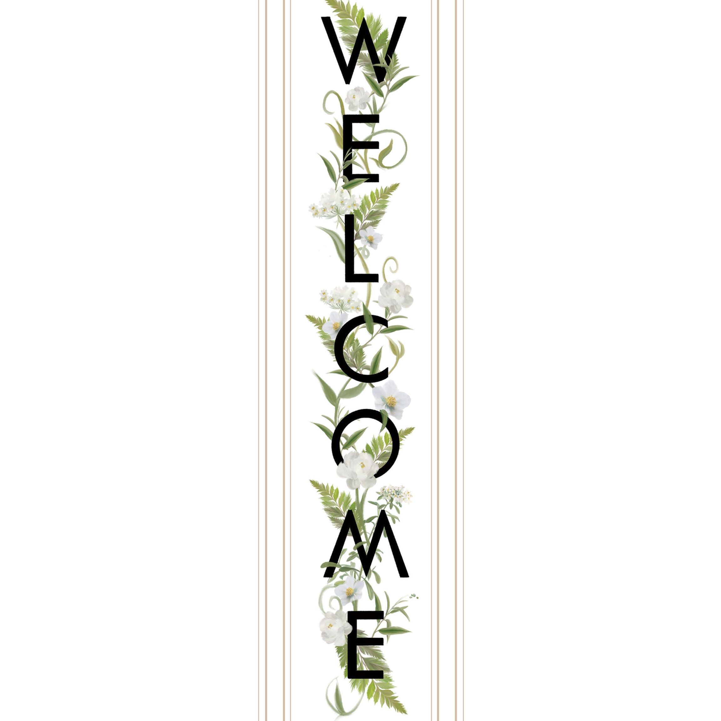 "Welcome Sign II" by House Fenway, Ready to Hang Framed Print, White Frame--1