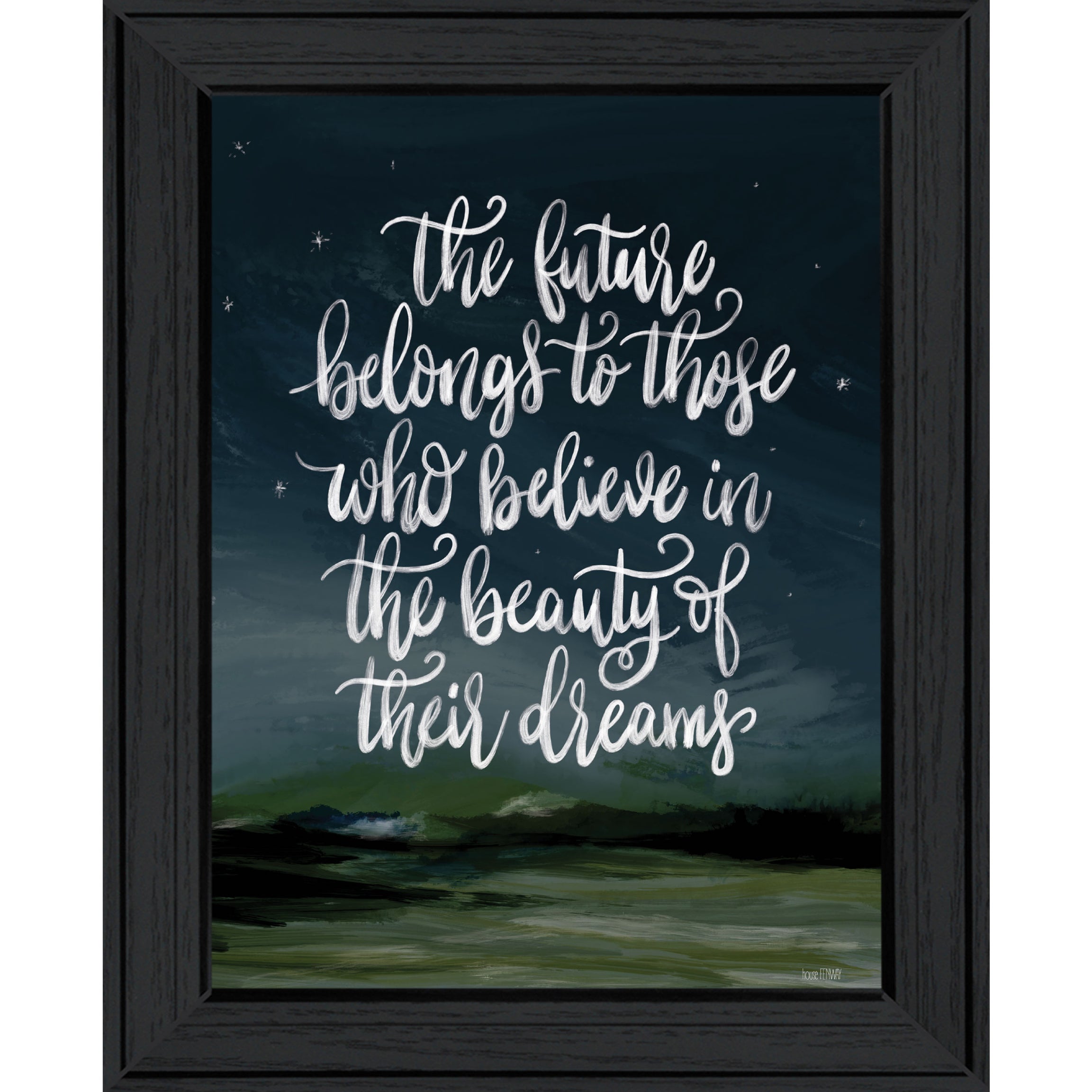 "Beauty of Your Dreams" by House Fenway, Ready to Hang Framed Print, Black Frame--1