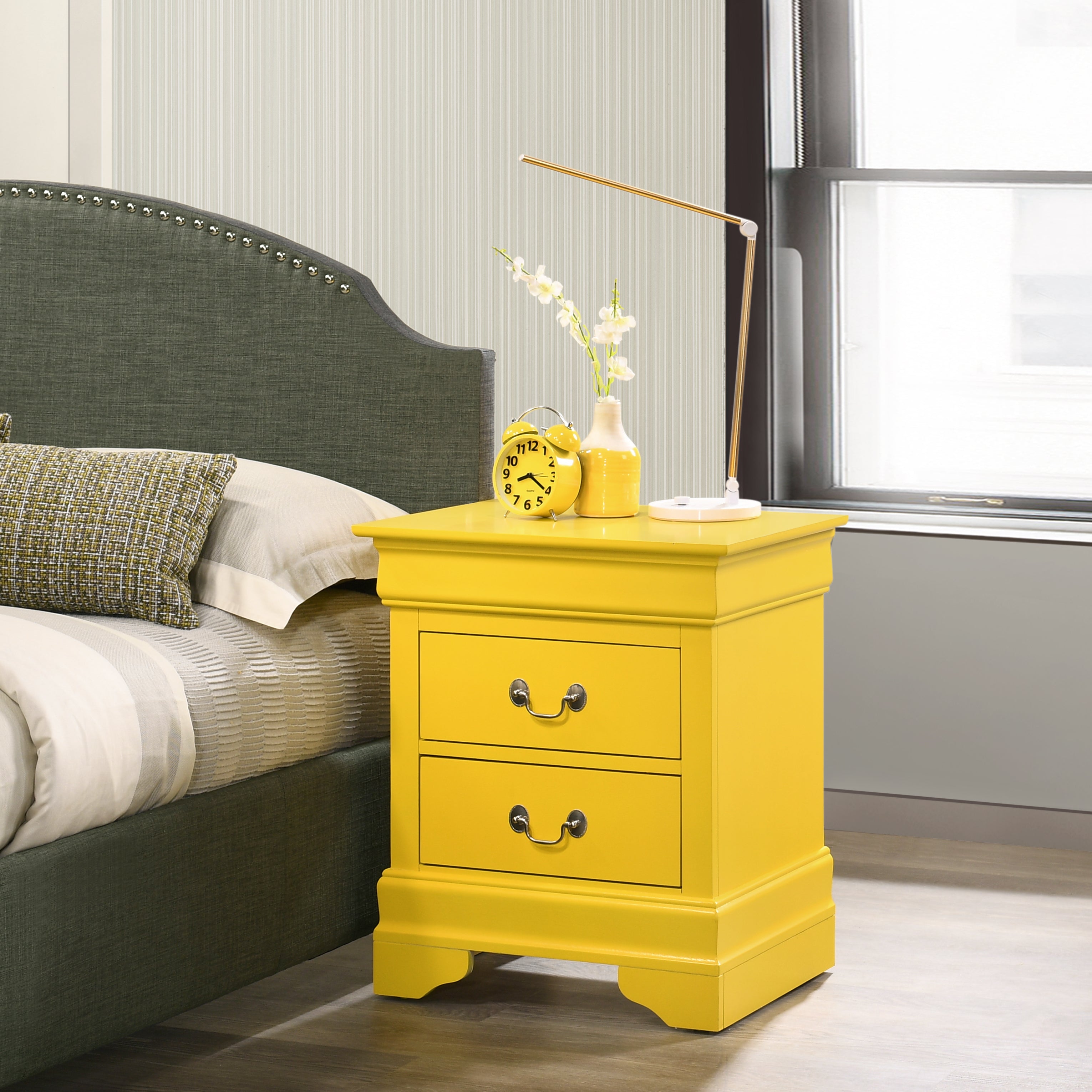 Glory Furniture LouisPhillipe G02102-N Nightstand , Yellow--1