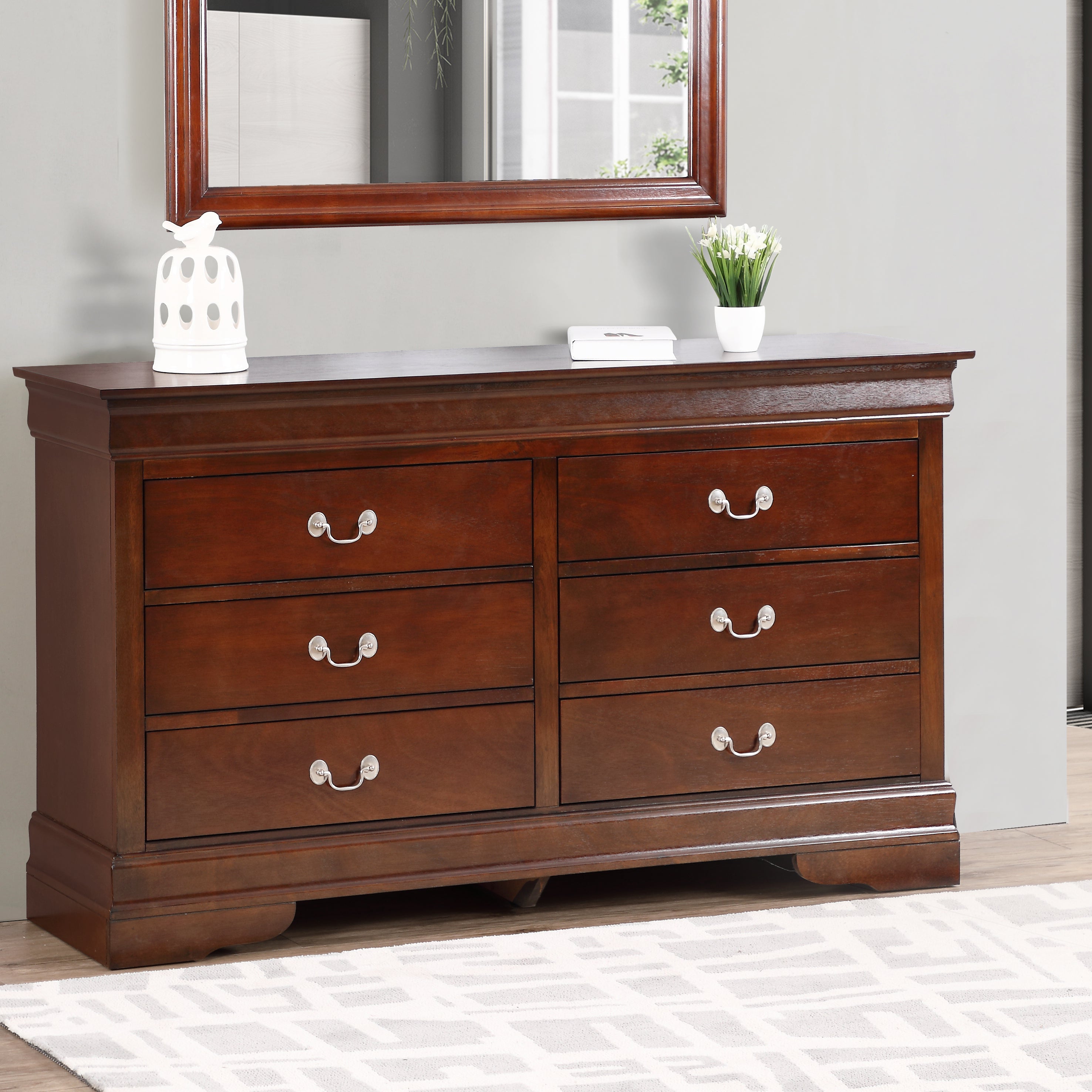 Glory Furniture LouisPhillipe G02125-D Dresser , Cappuccino--1