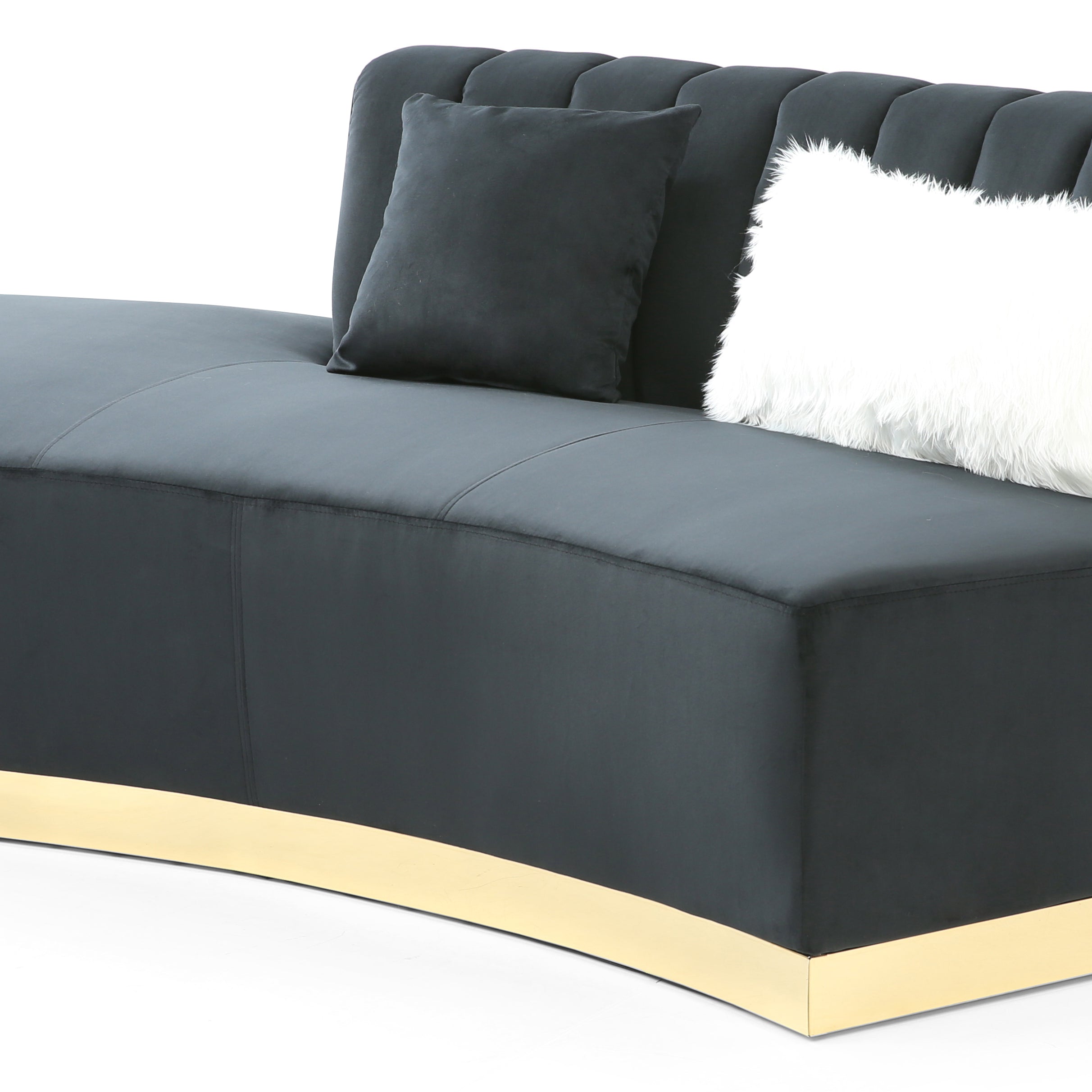 Glory Furniture Brentwood G0433-SCH Chaise , BLACK--2