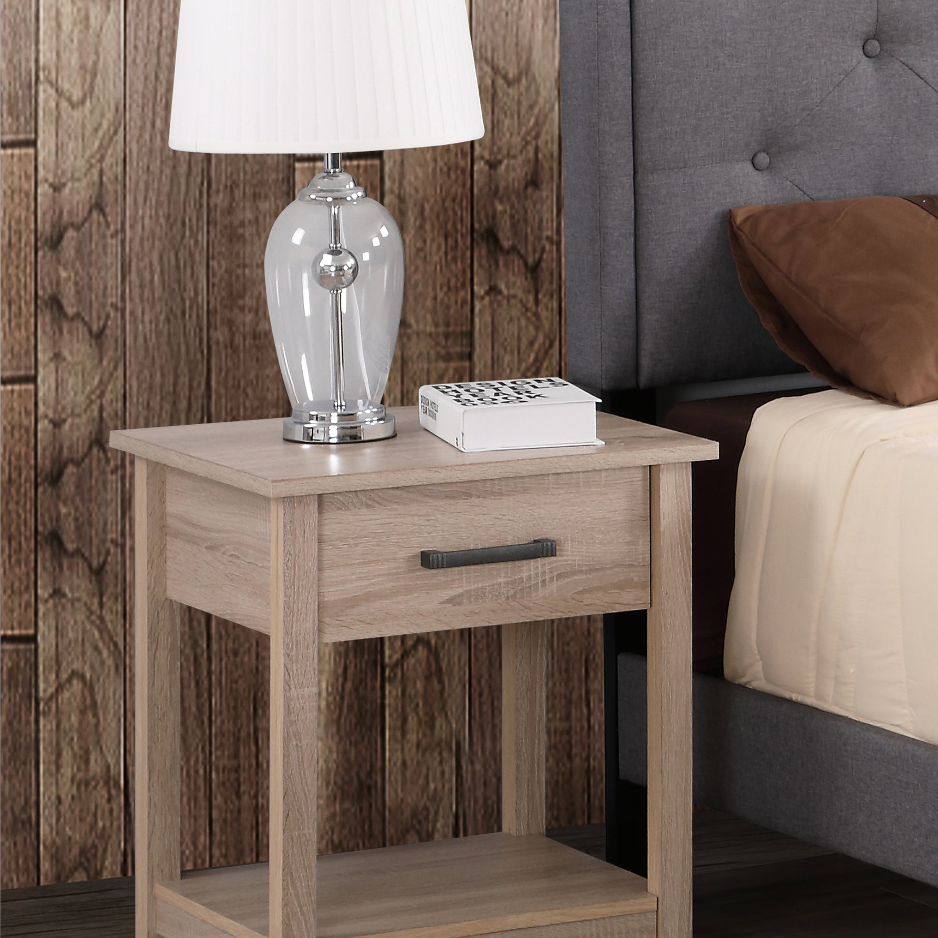 Glory Furniture Salem G057-N Nightstand , brown--1