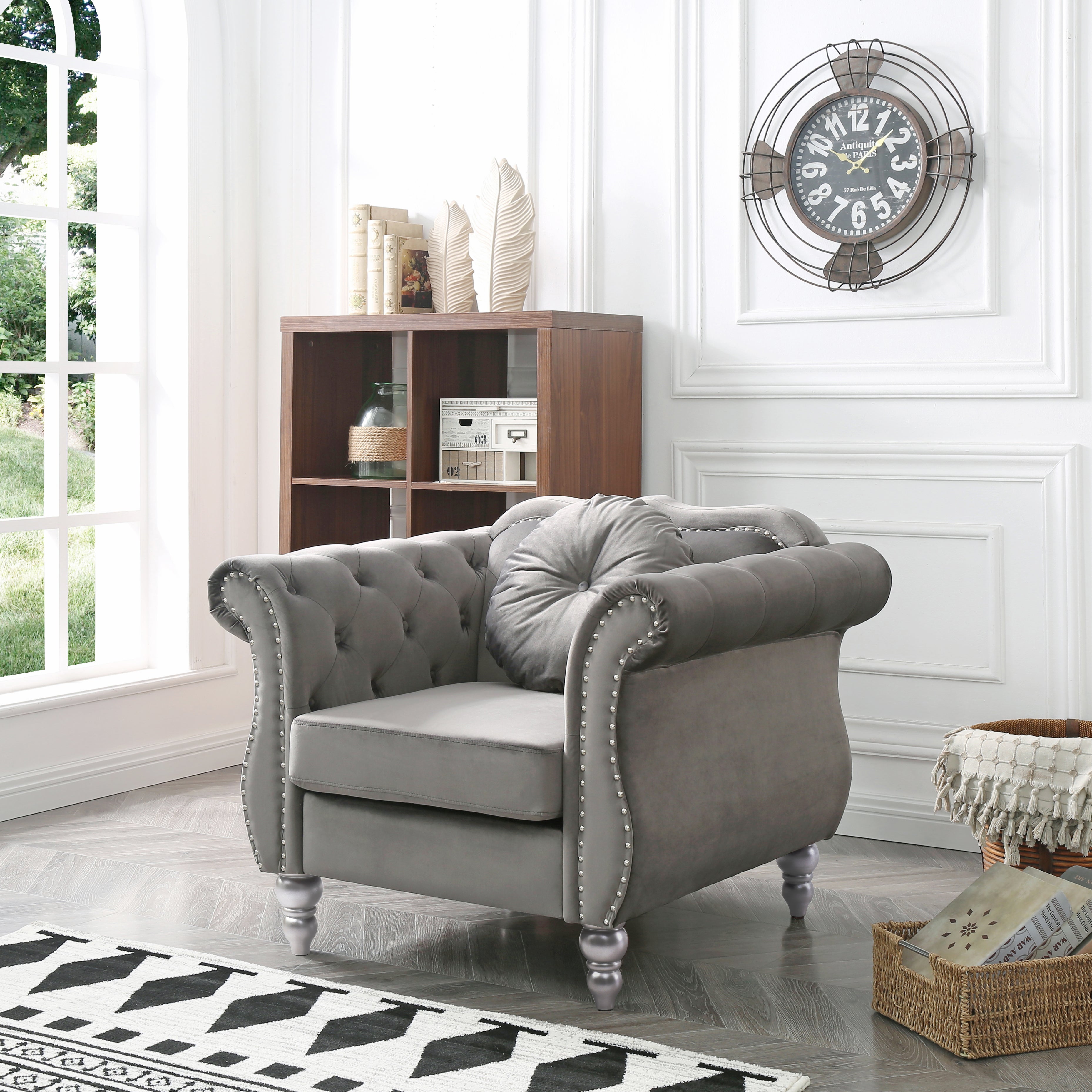 Glory Furniture Hollywood G0660A-C Chair , DARK GRAY--1