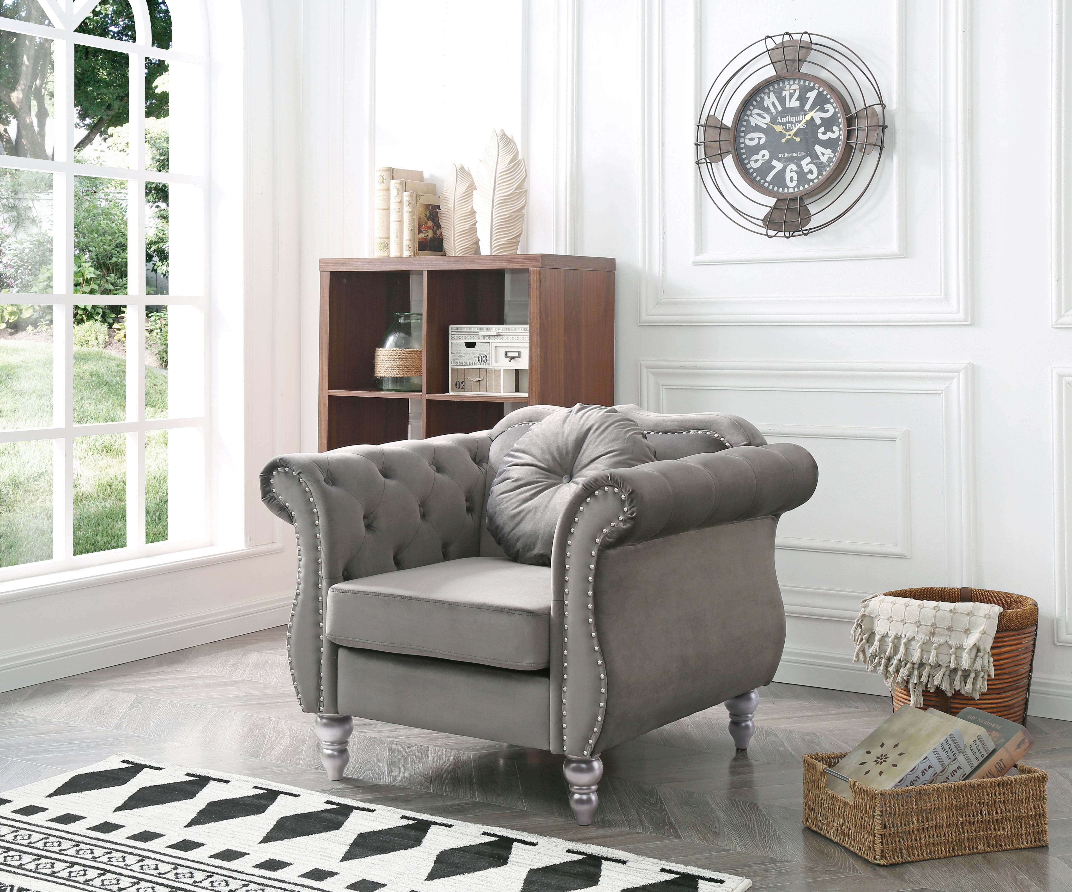 Glory Furniture Hollywood G0660A-C Chair , DARK GRAY--1