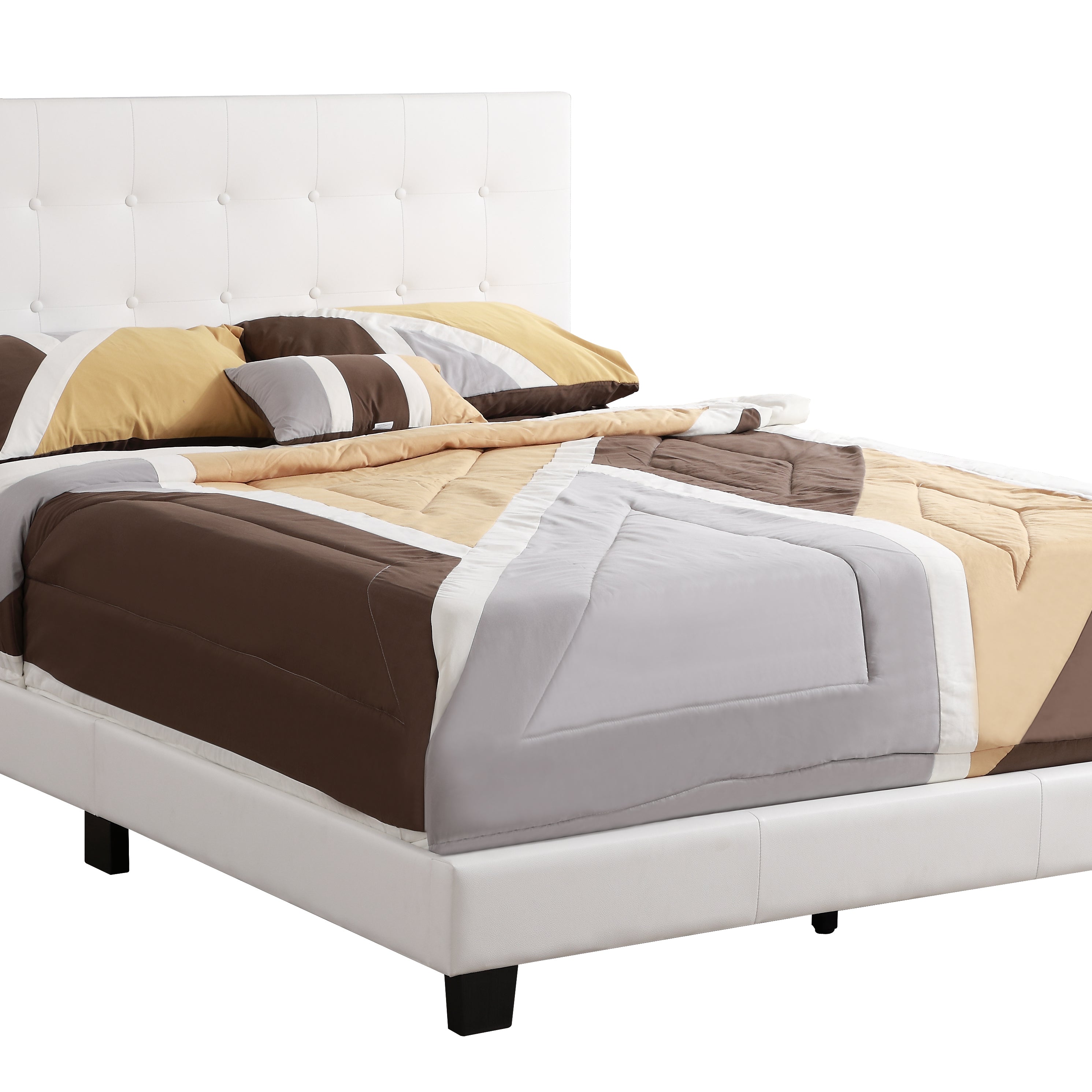 Glory Furniture Caldwell G1305-QB-UP Queen Bed , WHITE--2