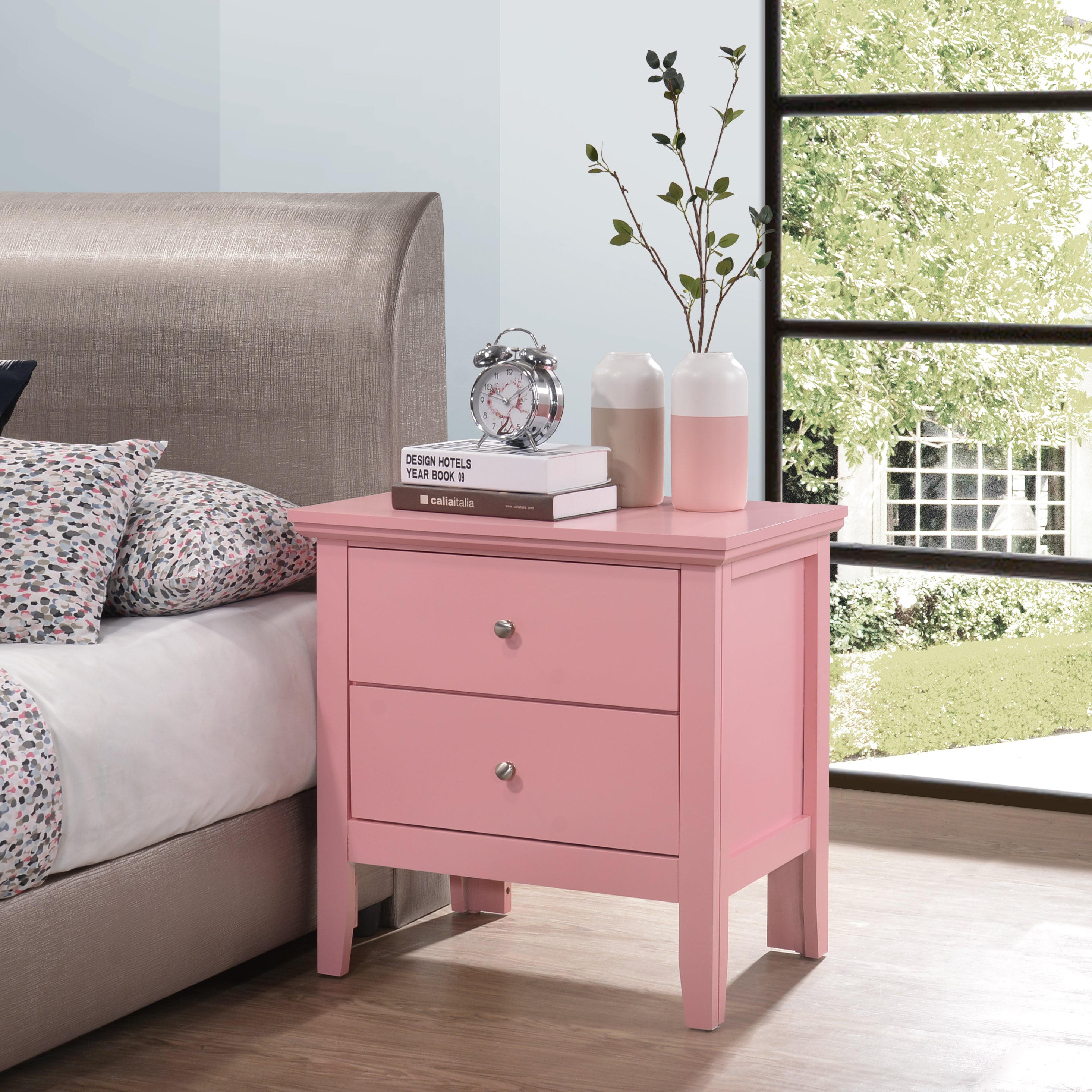 Glory Furniture Primo G1334-N Nightstand , Pink--1