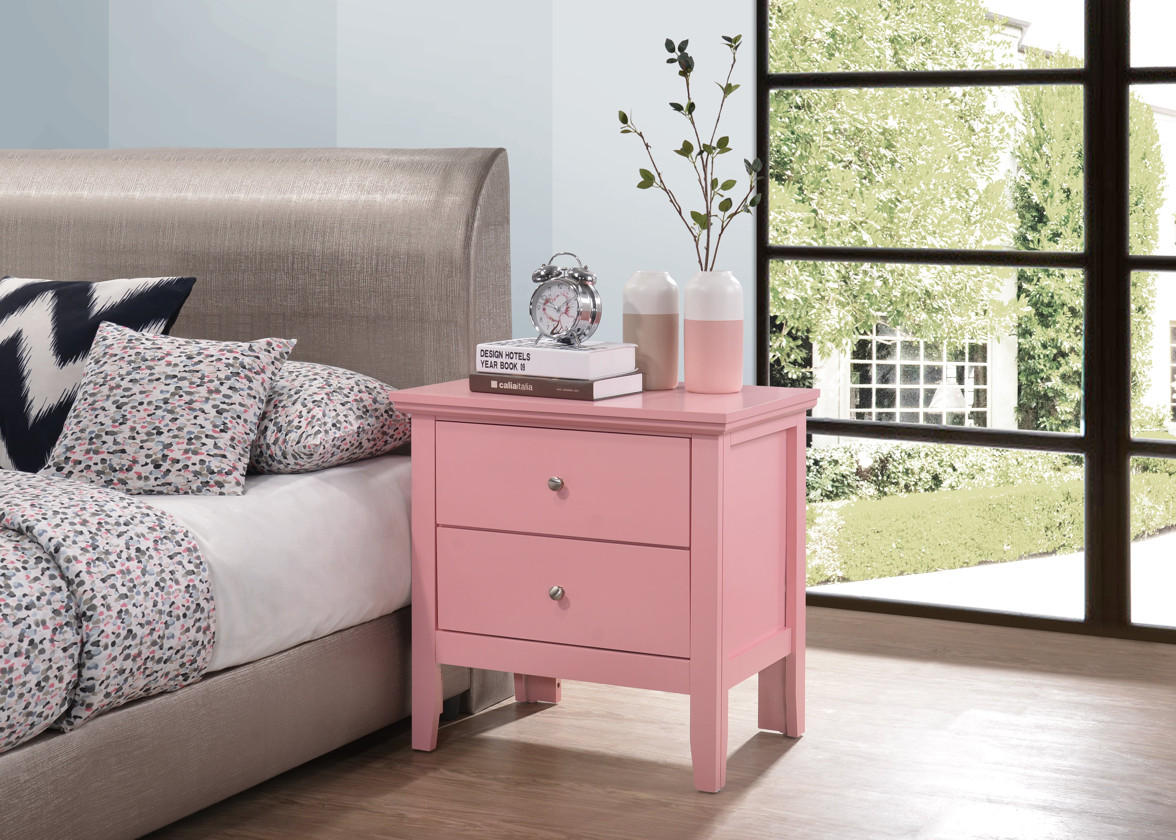 Glory Furniture Primo G1334-N Nightstand , Pink--1