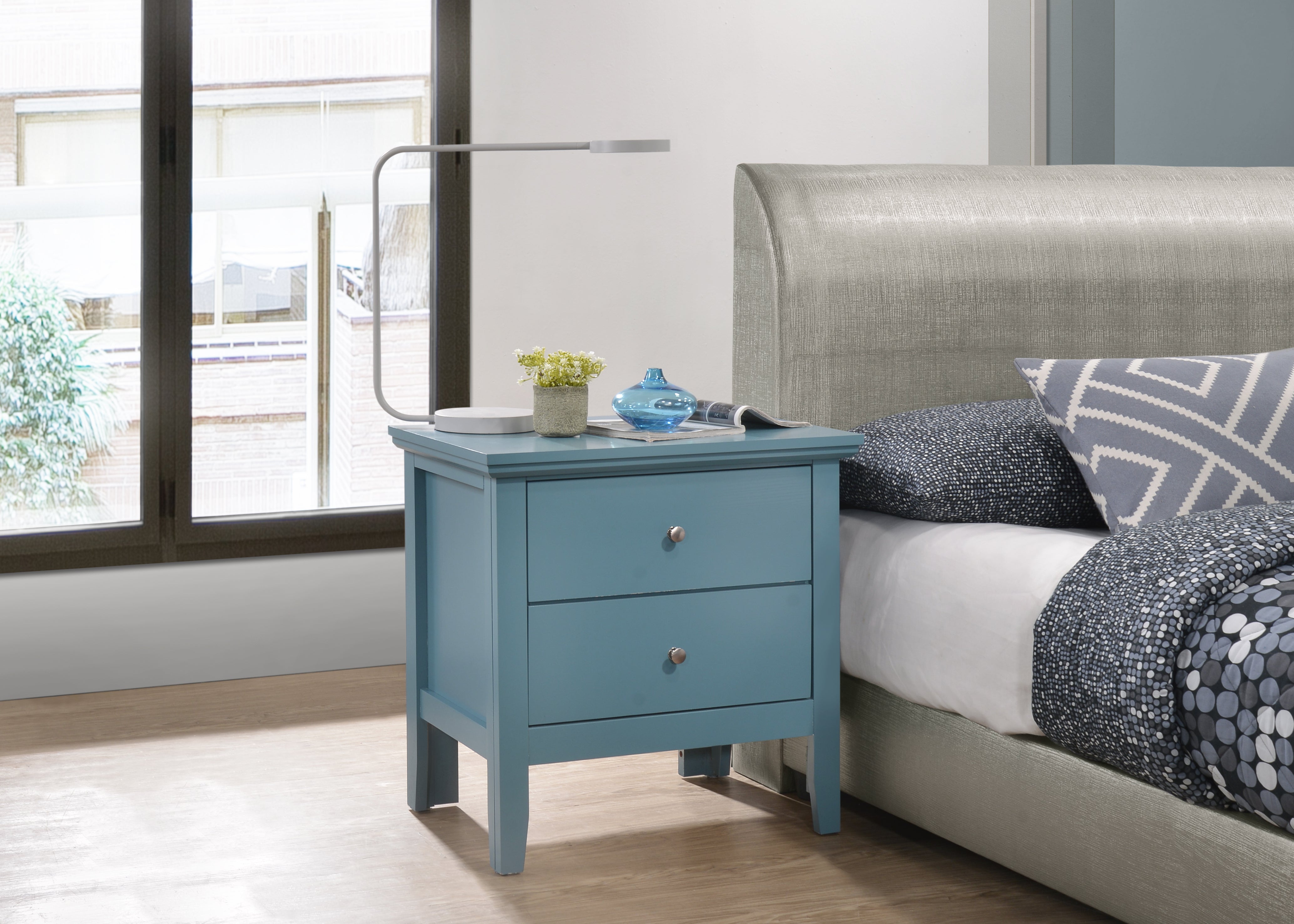 Glory Furniture Primo G1338-N Nightstand , Teal--1