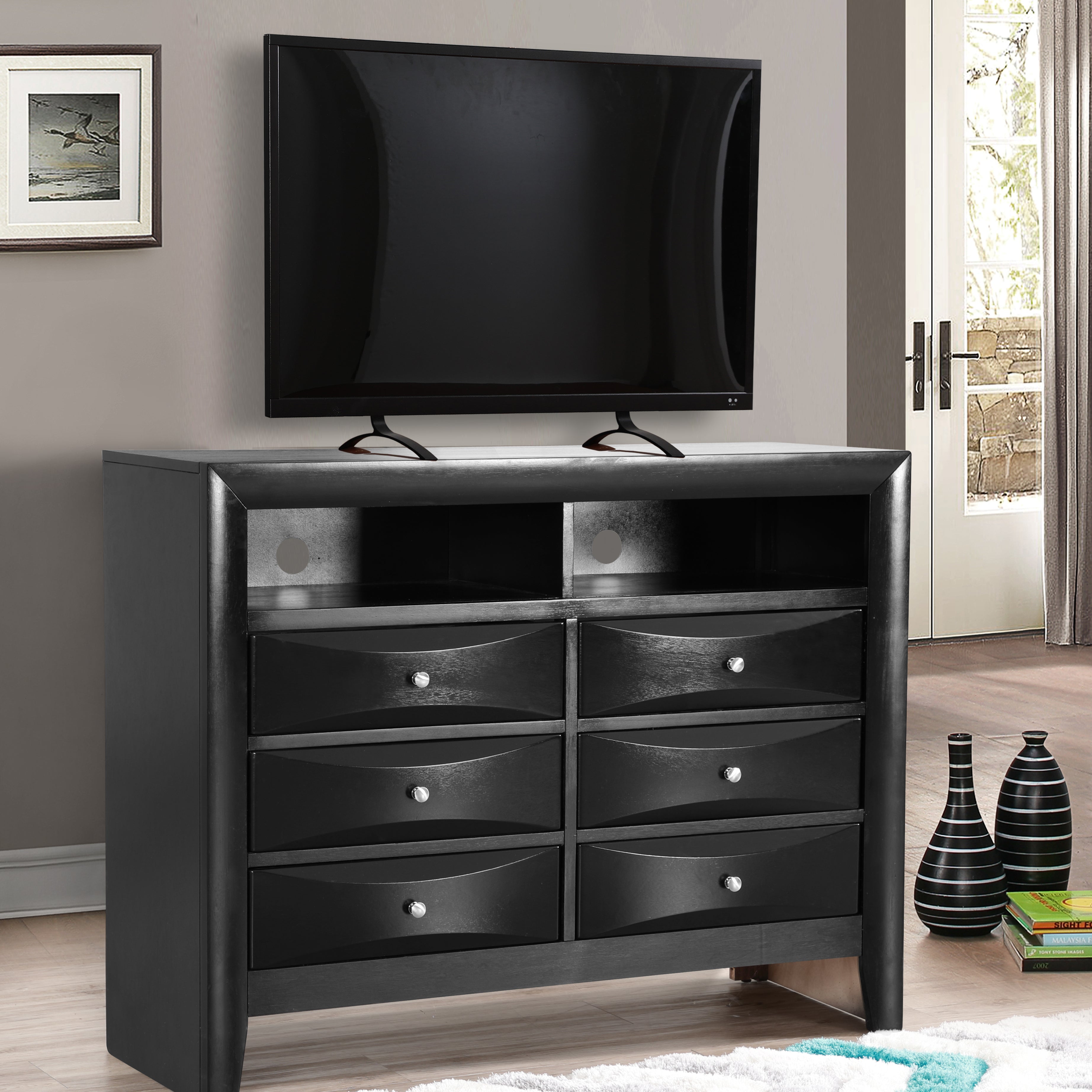 Glory Furniture Marilla G1500-TV2 Media Chest , Black--1