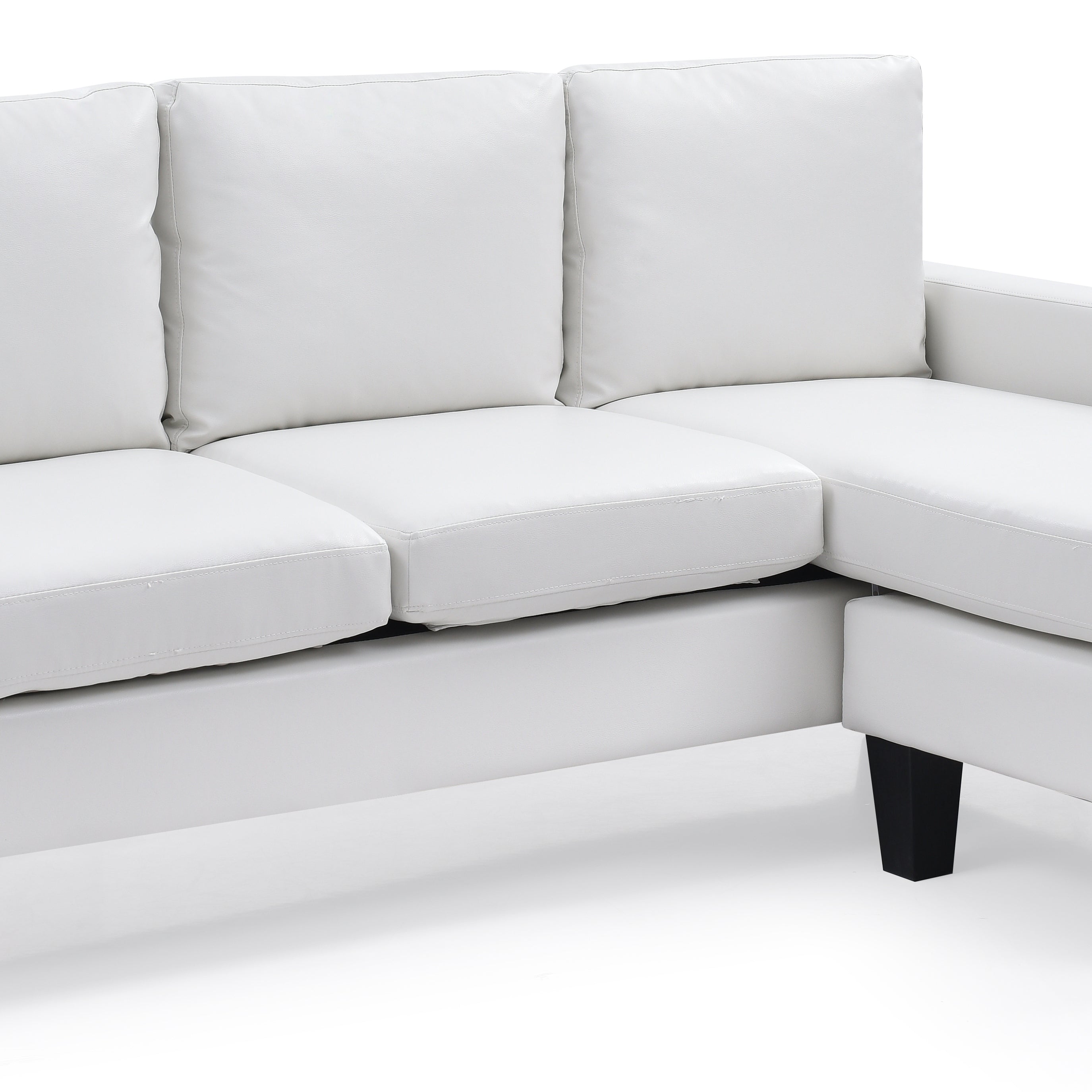 Glory Furniture Jenna G217-SCH Sofa Chaise , WHITE--2