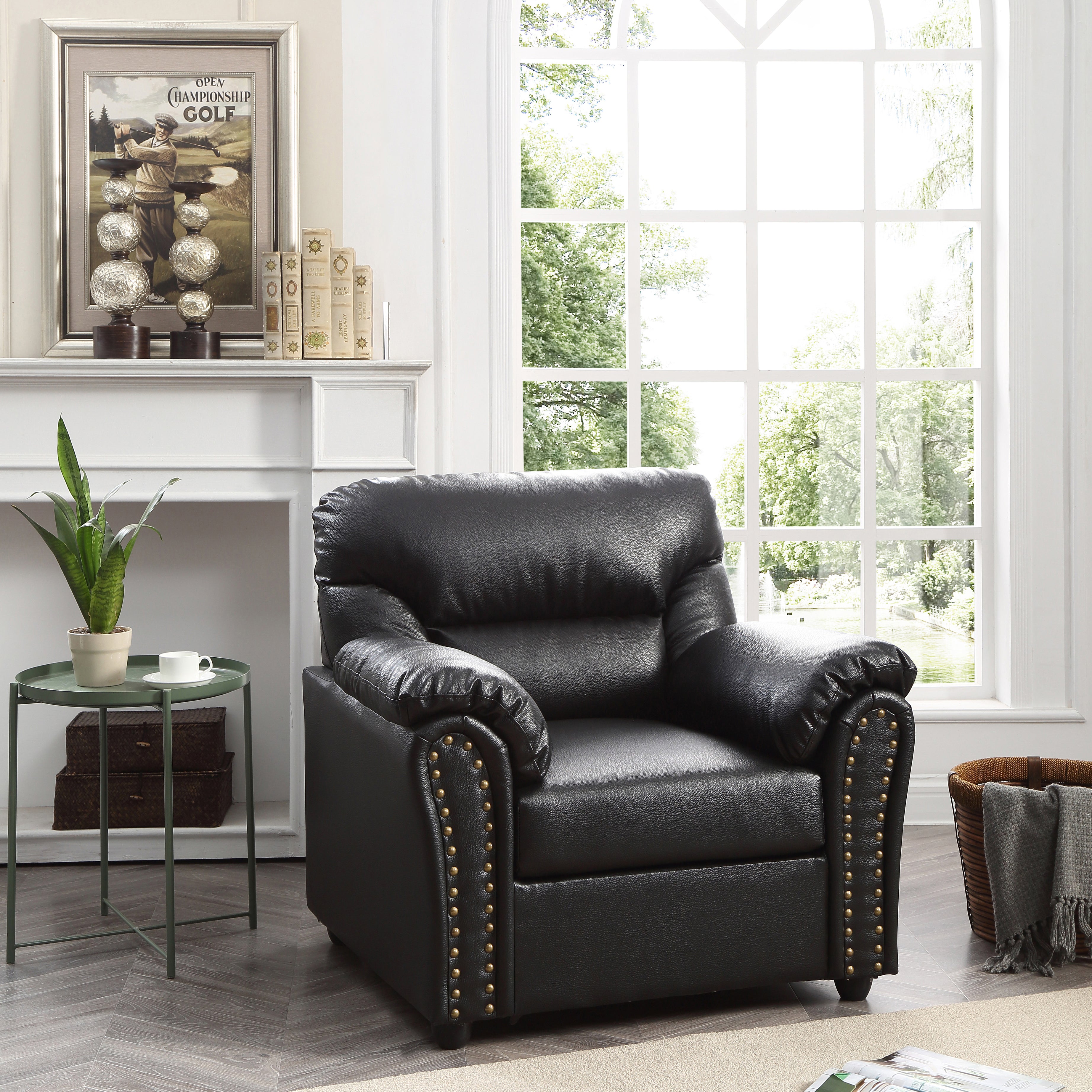 Glory Furniture Olney G263-C Chair , BLACK--1