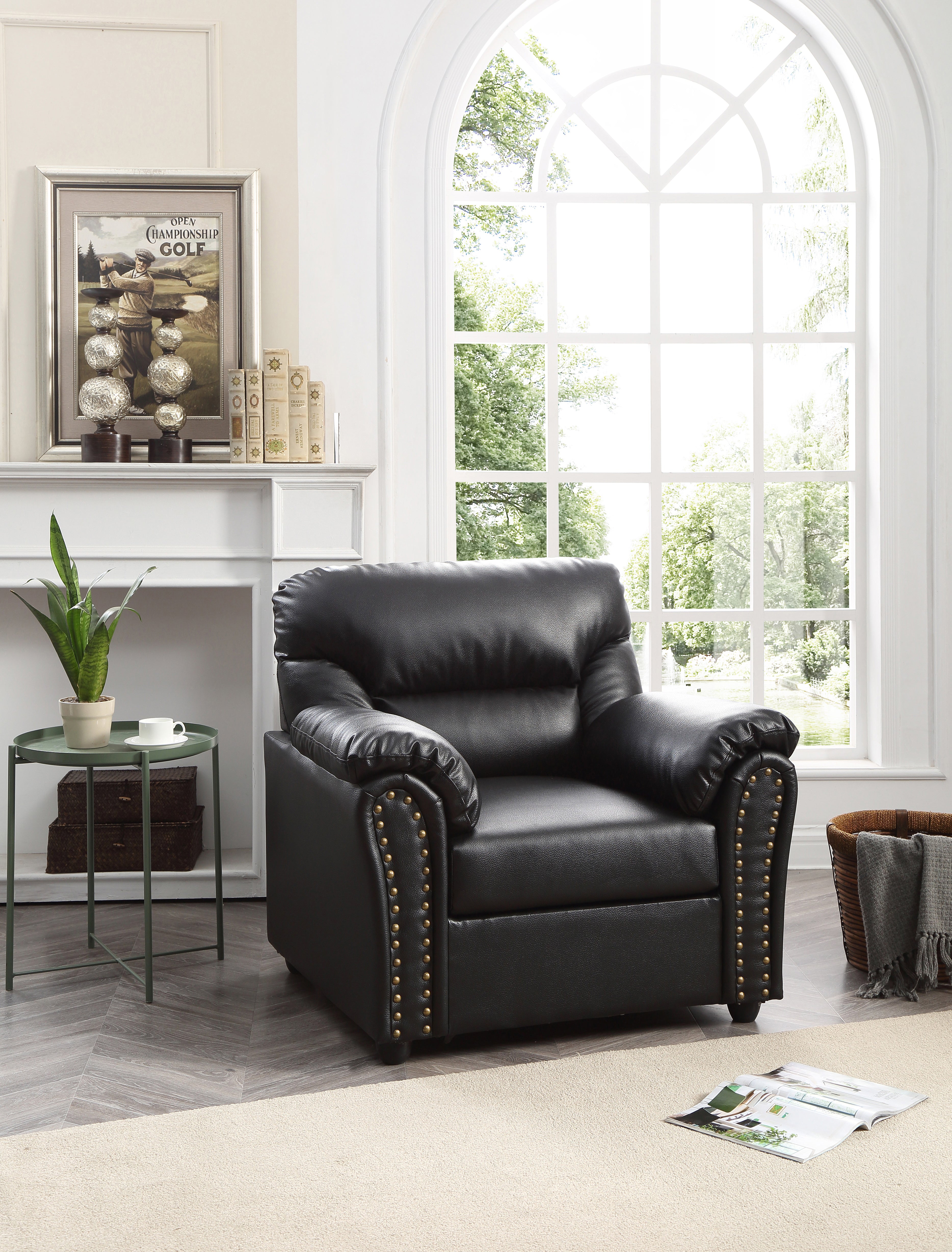 Glory Furniture Olney G263-C Chair , BLACK--1