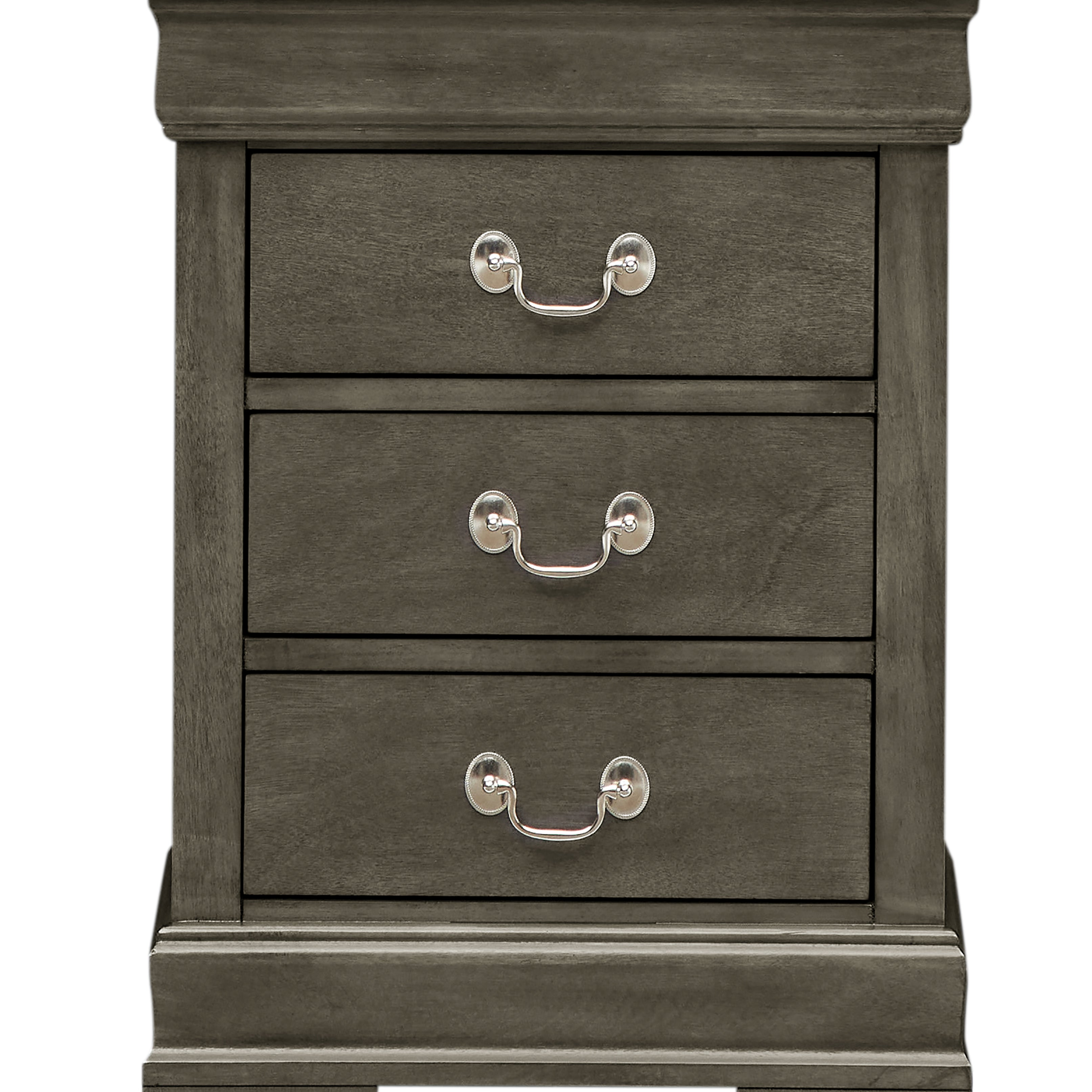 Glory Furniture Louis Phillipe G3105-3N 3 Drawer Nightstand , Gray--3