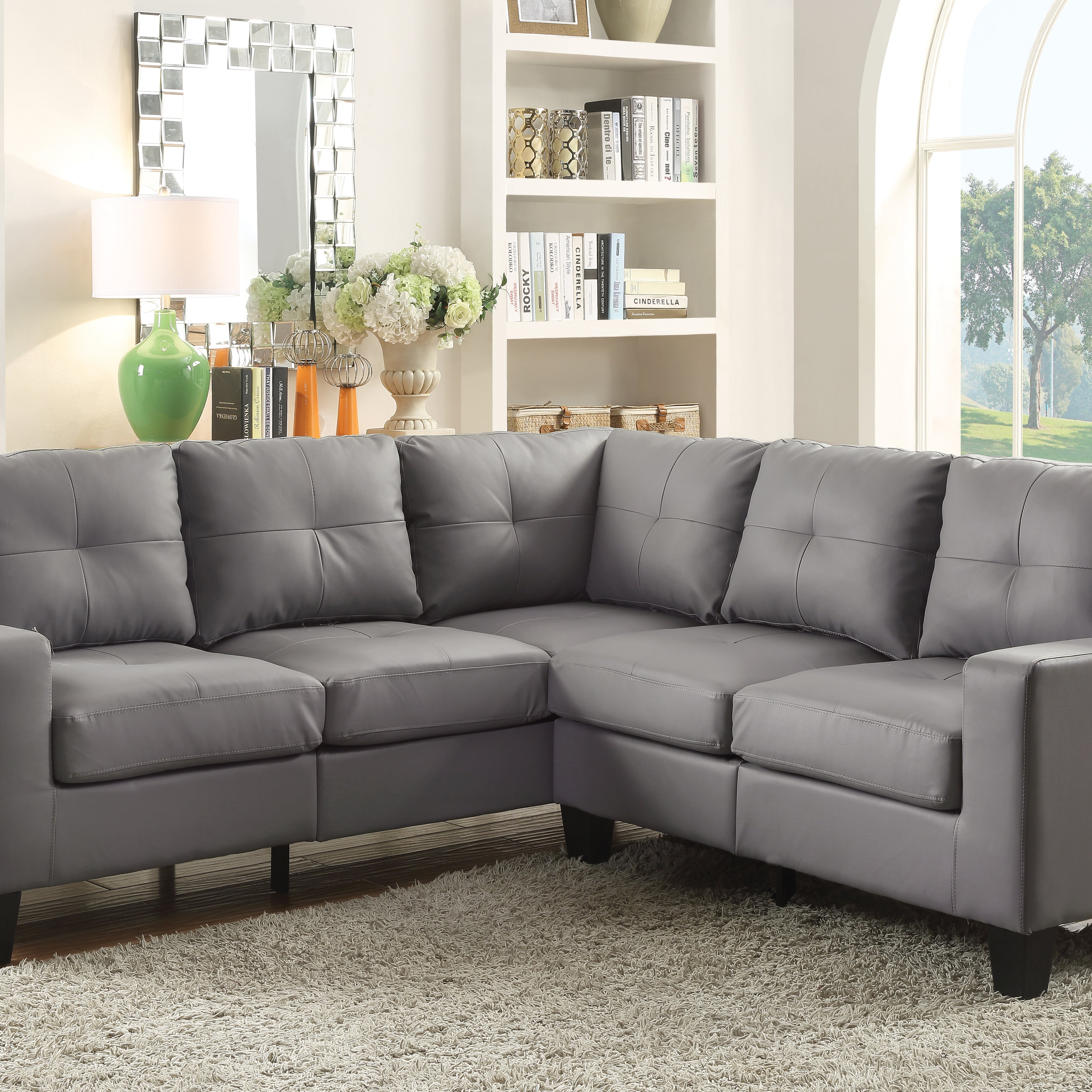 Glory Furniture Newbury G461B-SC SectionalÃŠÃŠ , GRAY--1