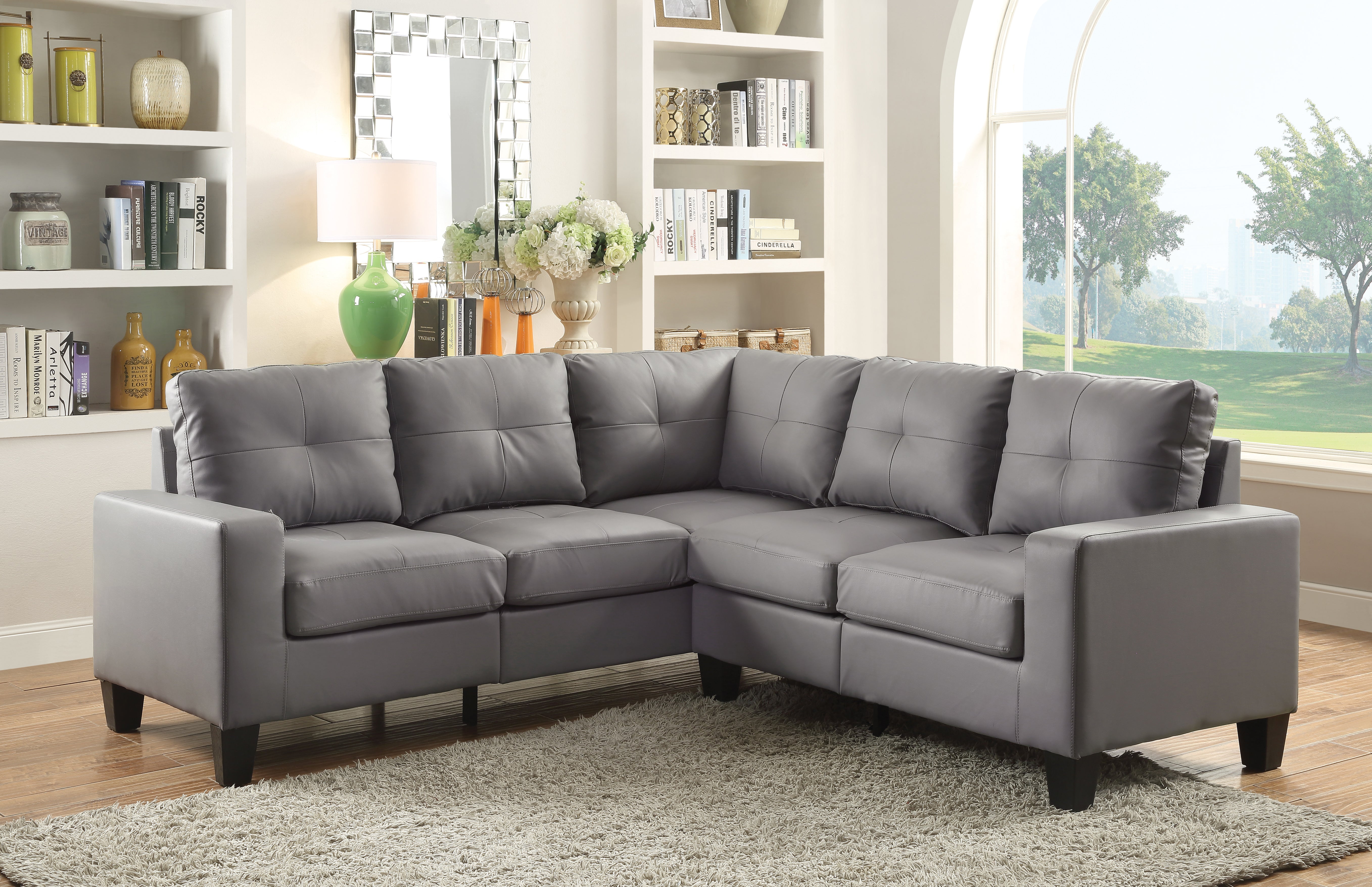 Glory Furniture Newbury G461B-SC SectionalÃŠÃŠ , GRAY--1