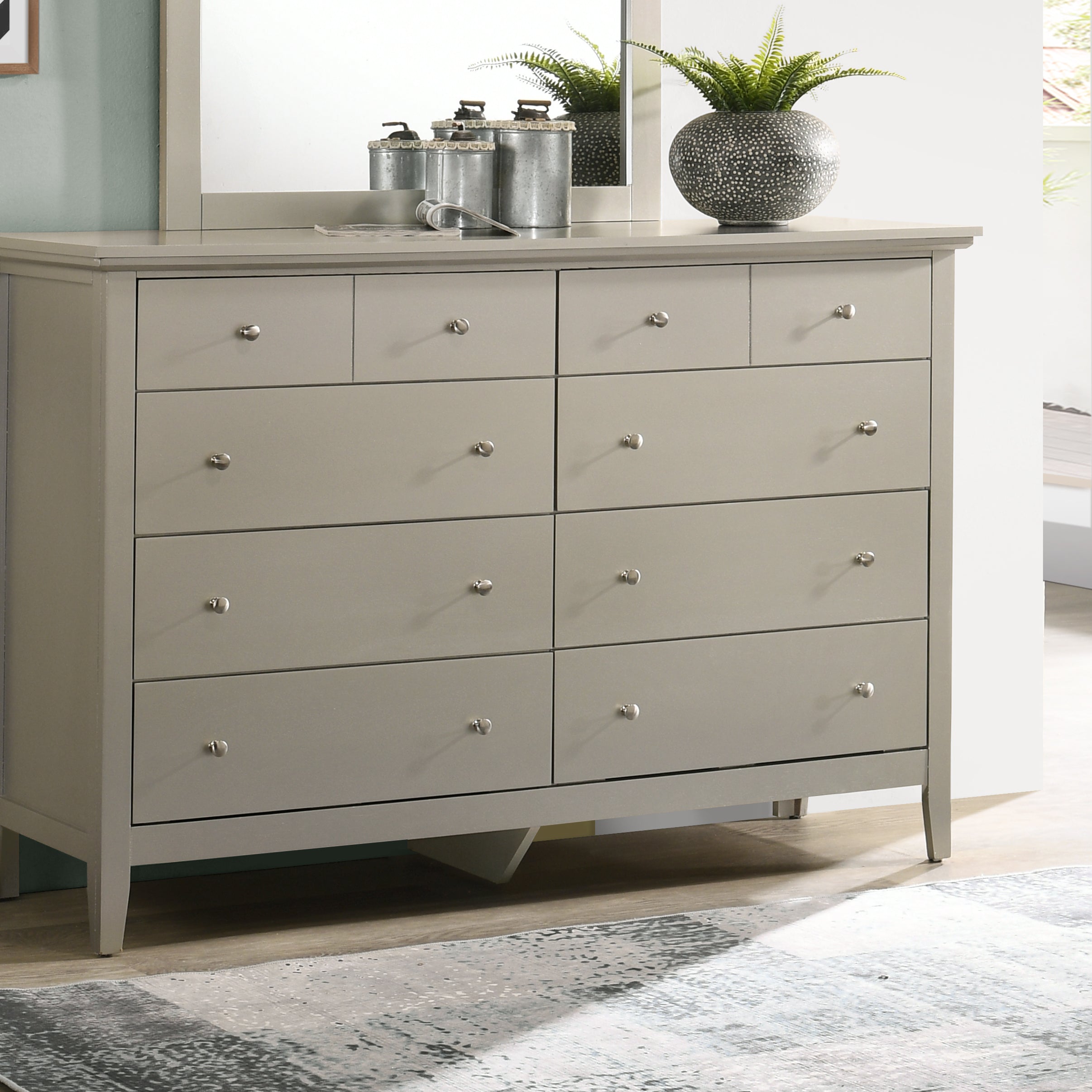 Glory Furniture Hammond G5403-D Dresser , Silver Champagne--1